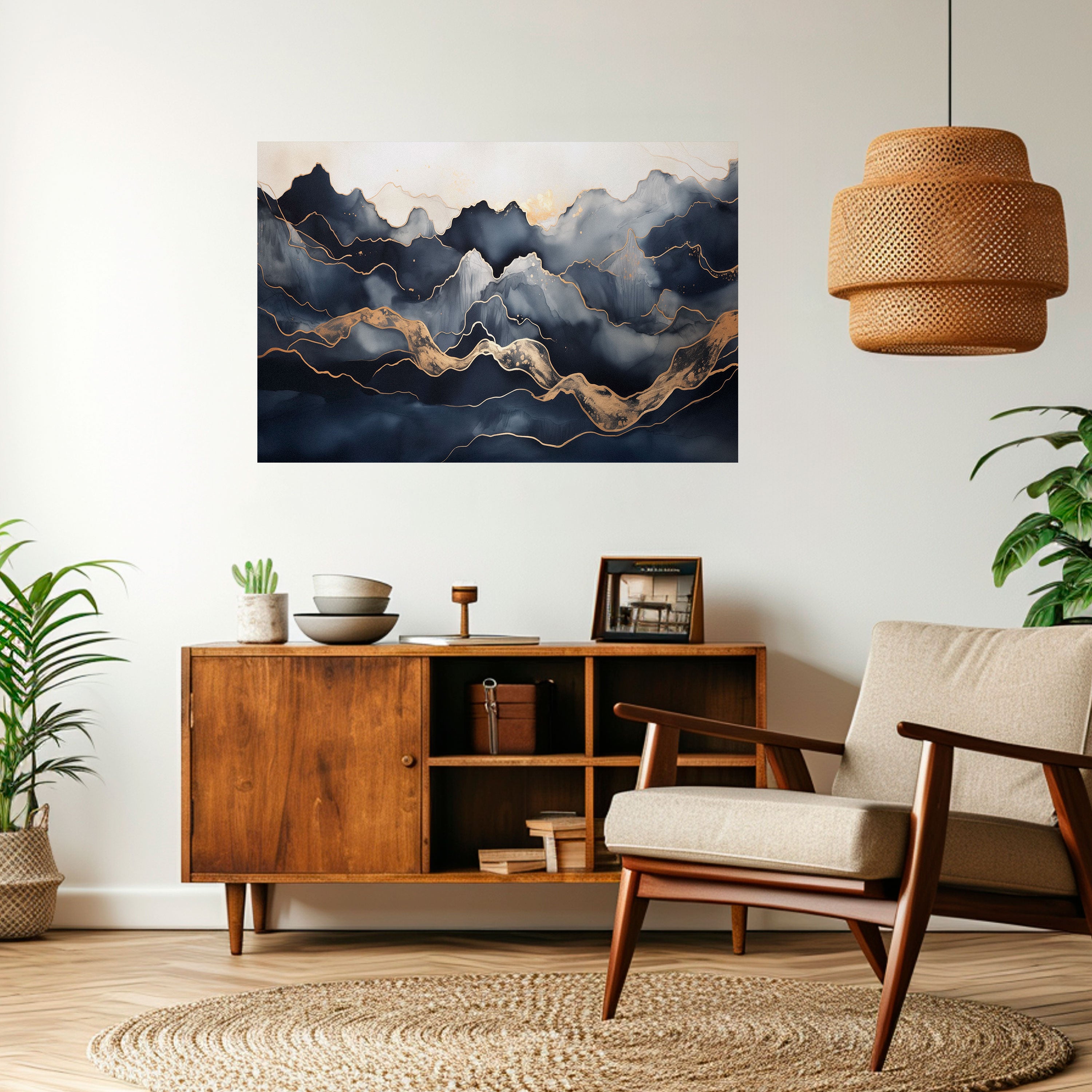 GOLDEN ALPINE BLISS Naklejka/Plakat poziomy