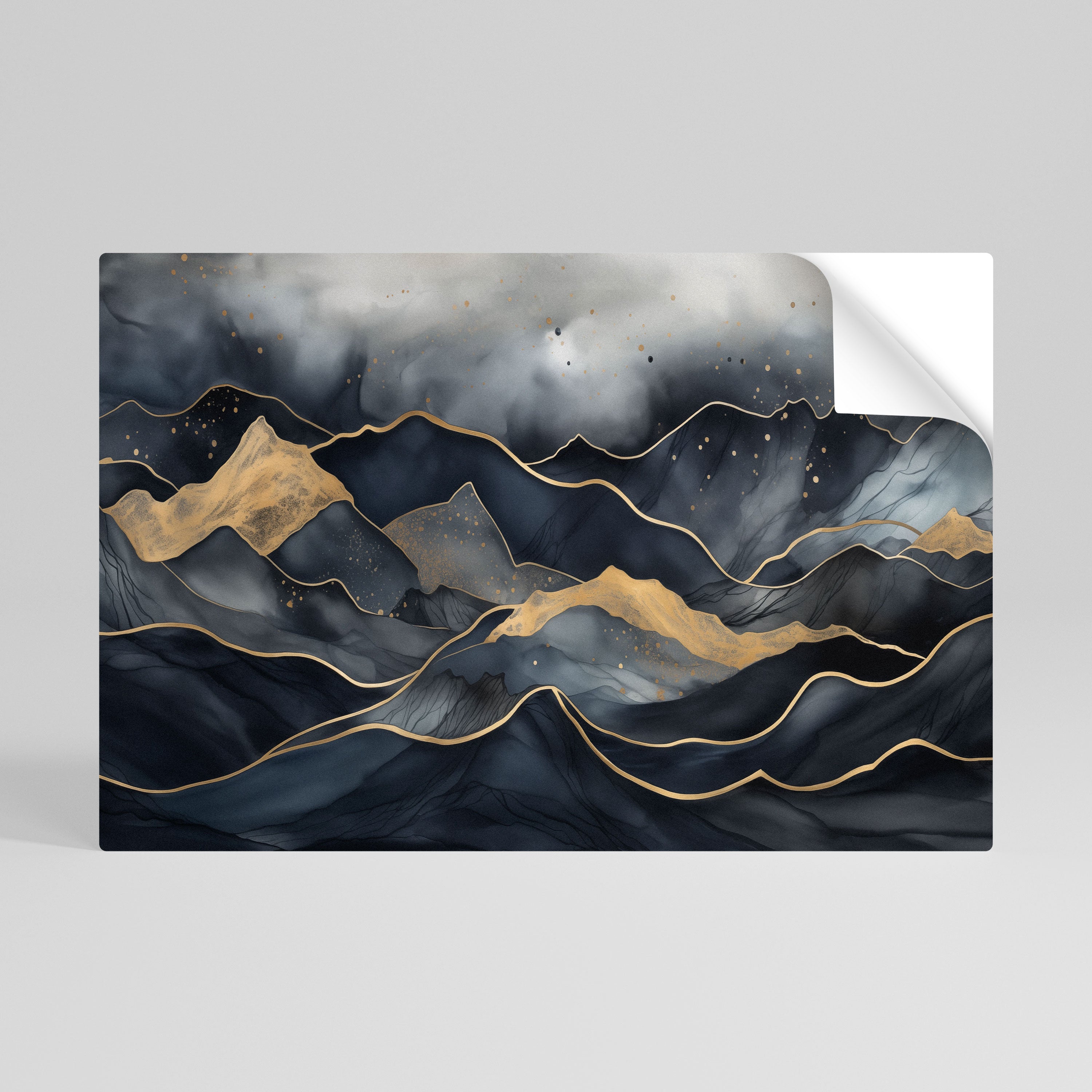 GOLDEN SUMMIT SERENITY Naklejka/Plakat poziomy