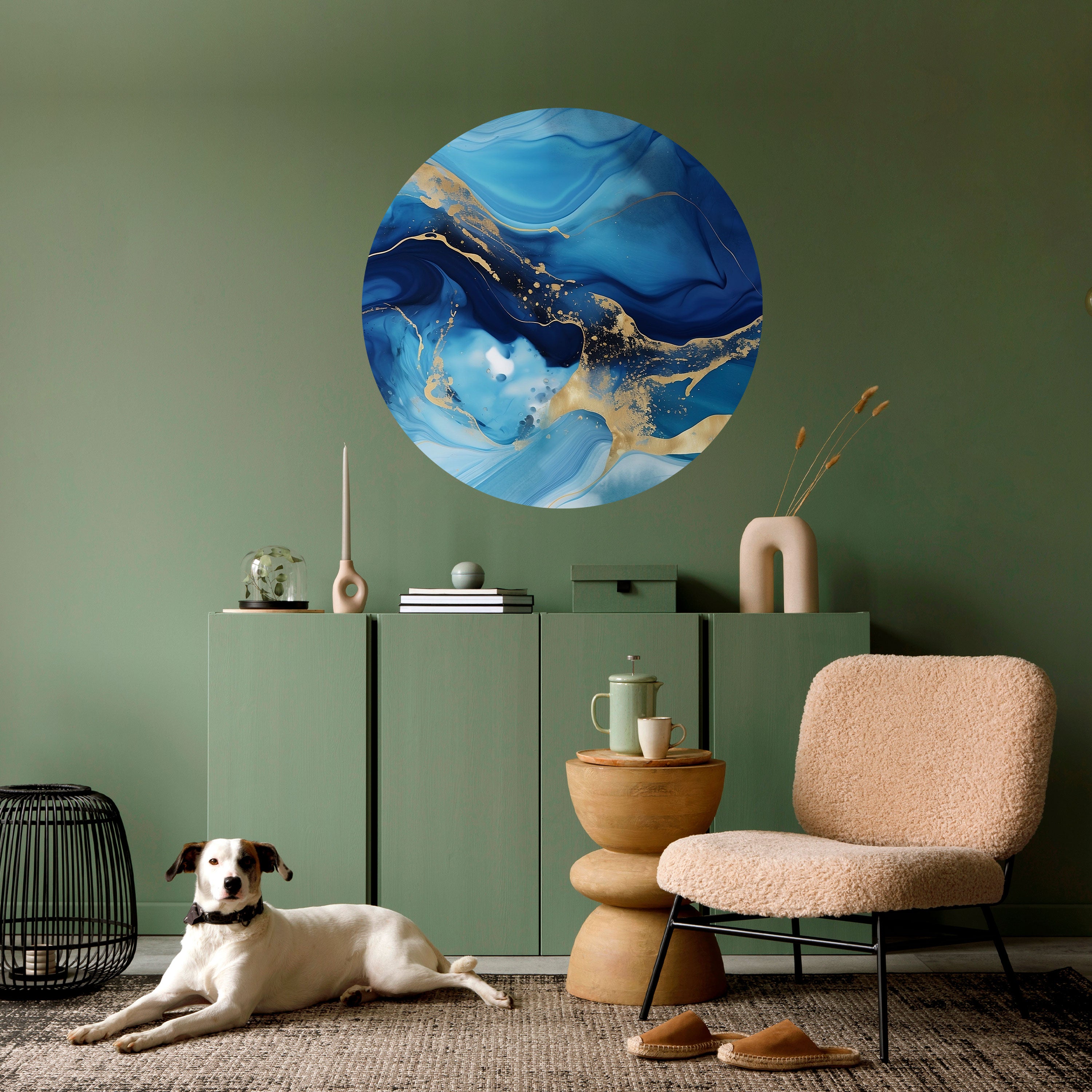 AZURE DREAMSCAPE Naklejka okrągła