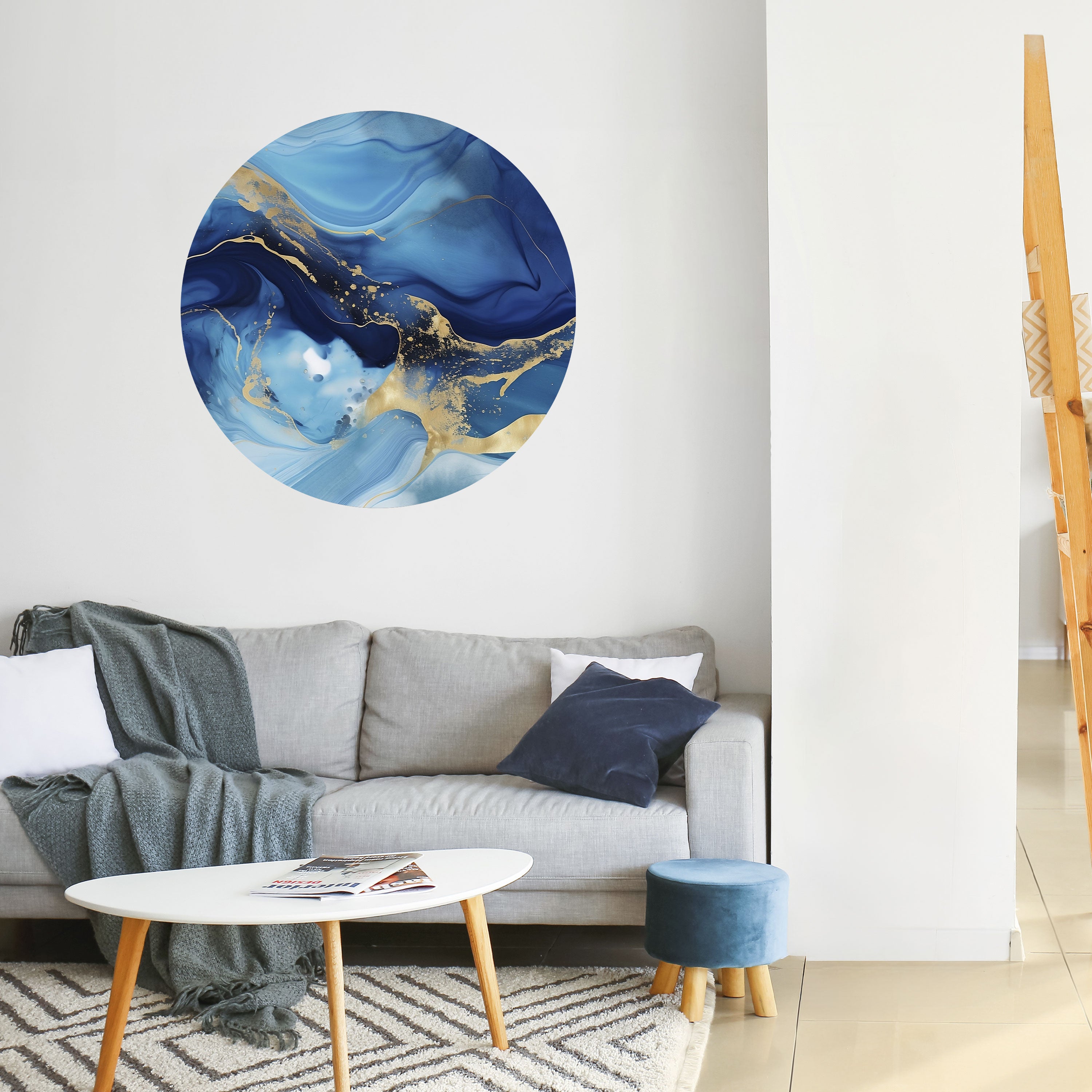 AZURE DREAMSCAPE Naklejka okrągła