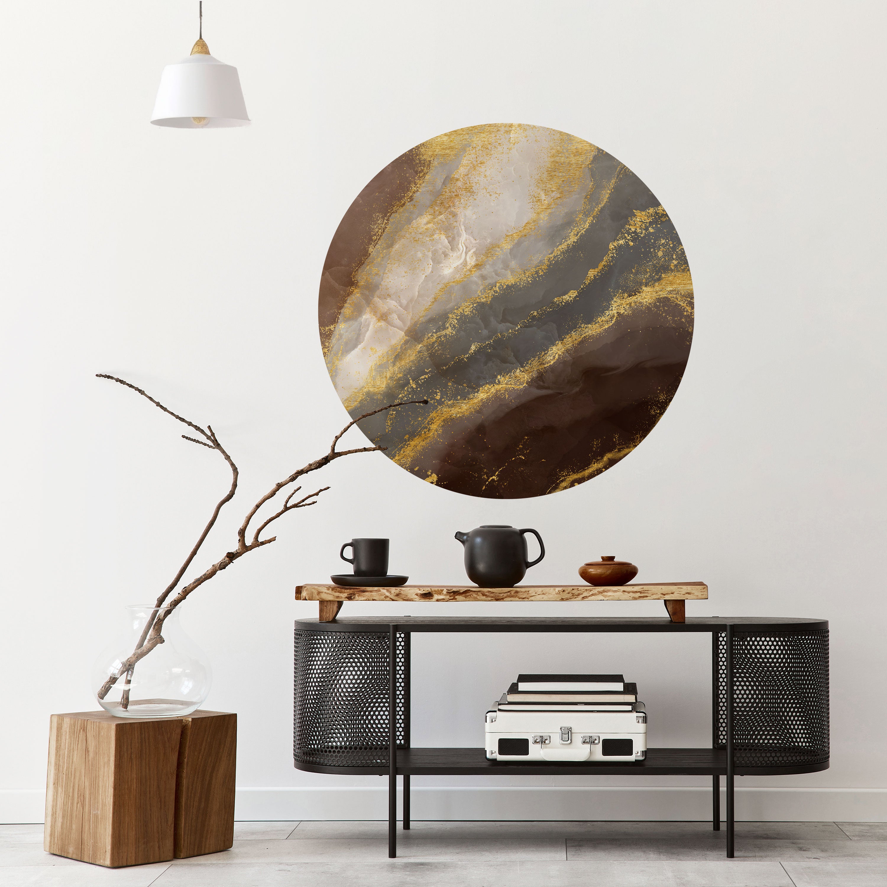 MARBLE MIRAGE Naklejka okrągła