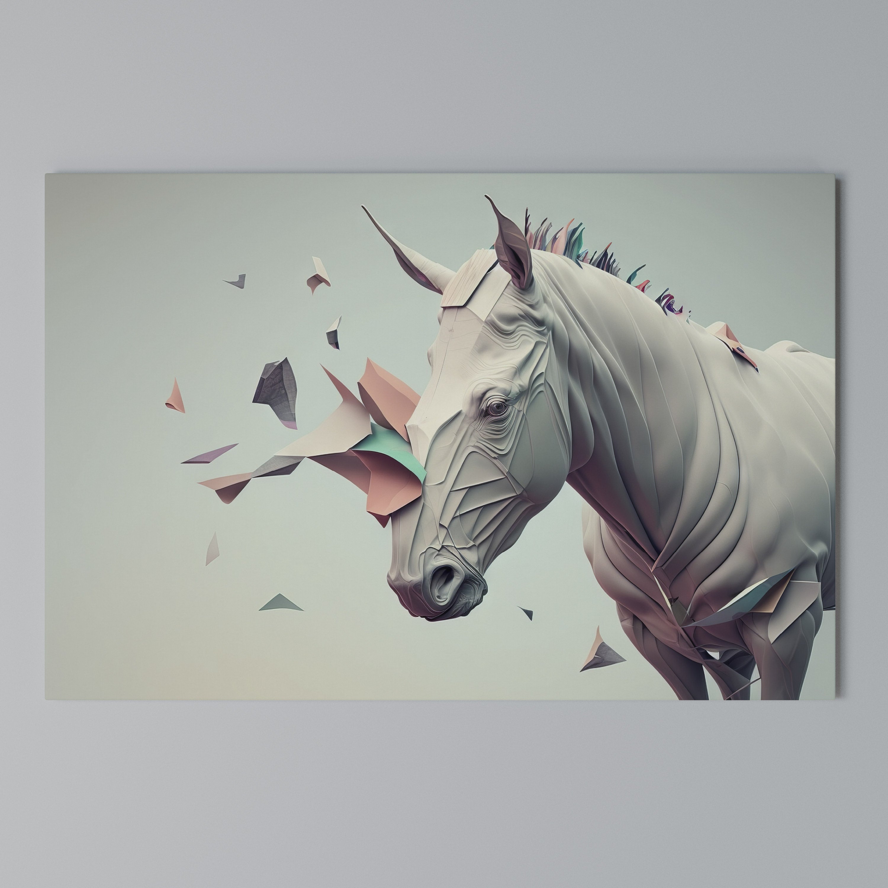 FUTURISTIC HORSE Poziomy obraz na płótnie
