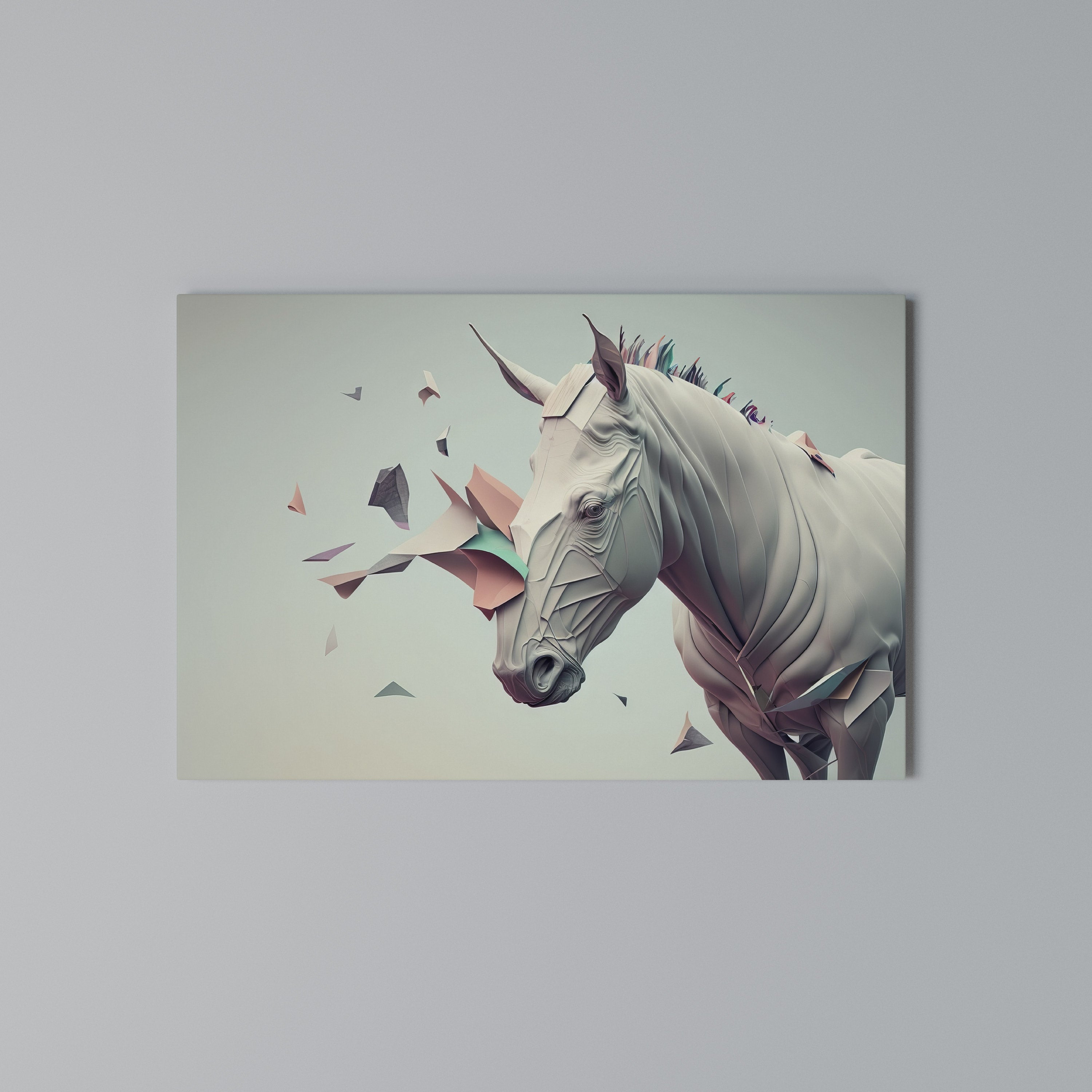 FUTURISTIC HORSE Poziomy obraz na płótnie