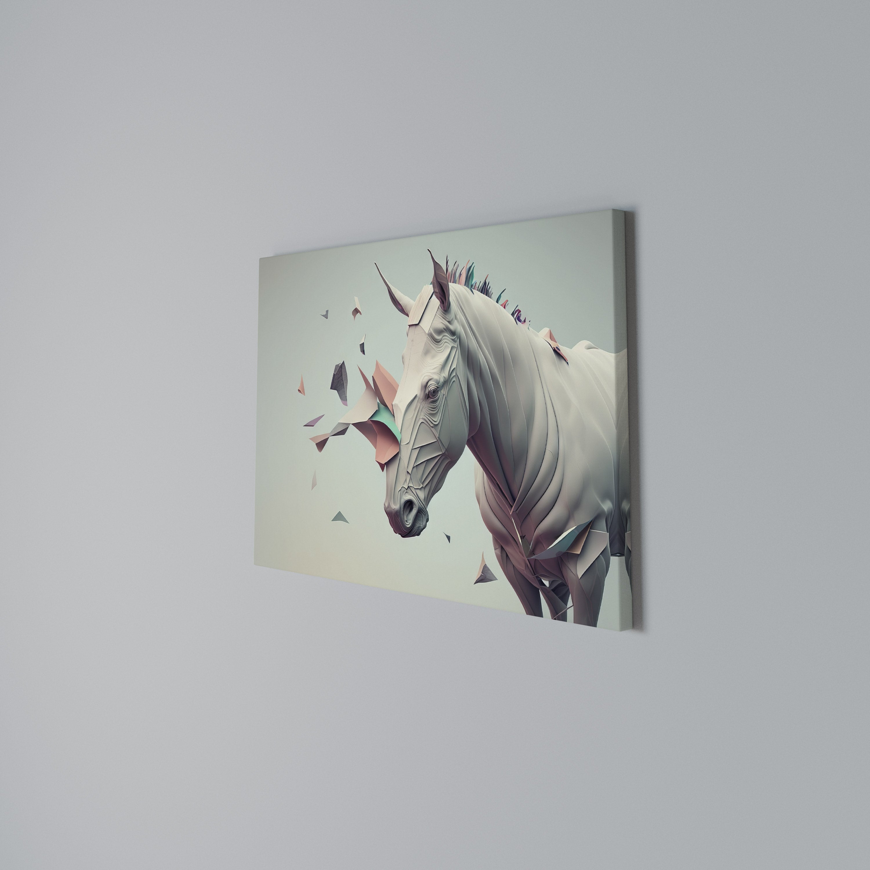 FUTURISTIC HORSE Poziomy obraz na płótnie