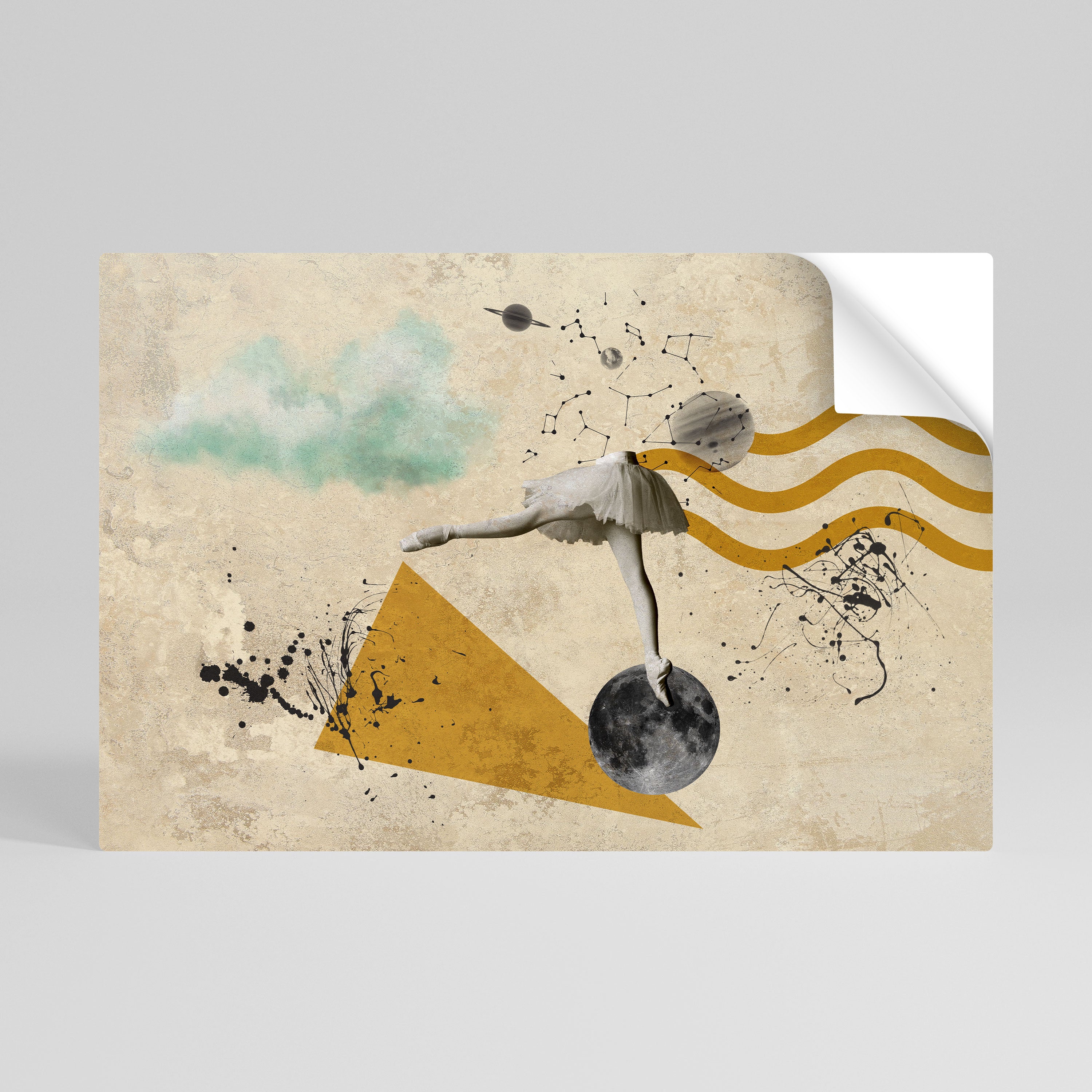 SHAPES OF BALLERINA Naklejka/Plakat poziomy