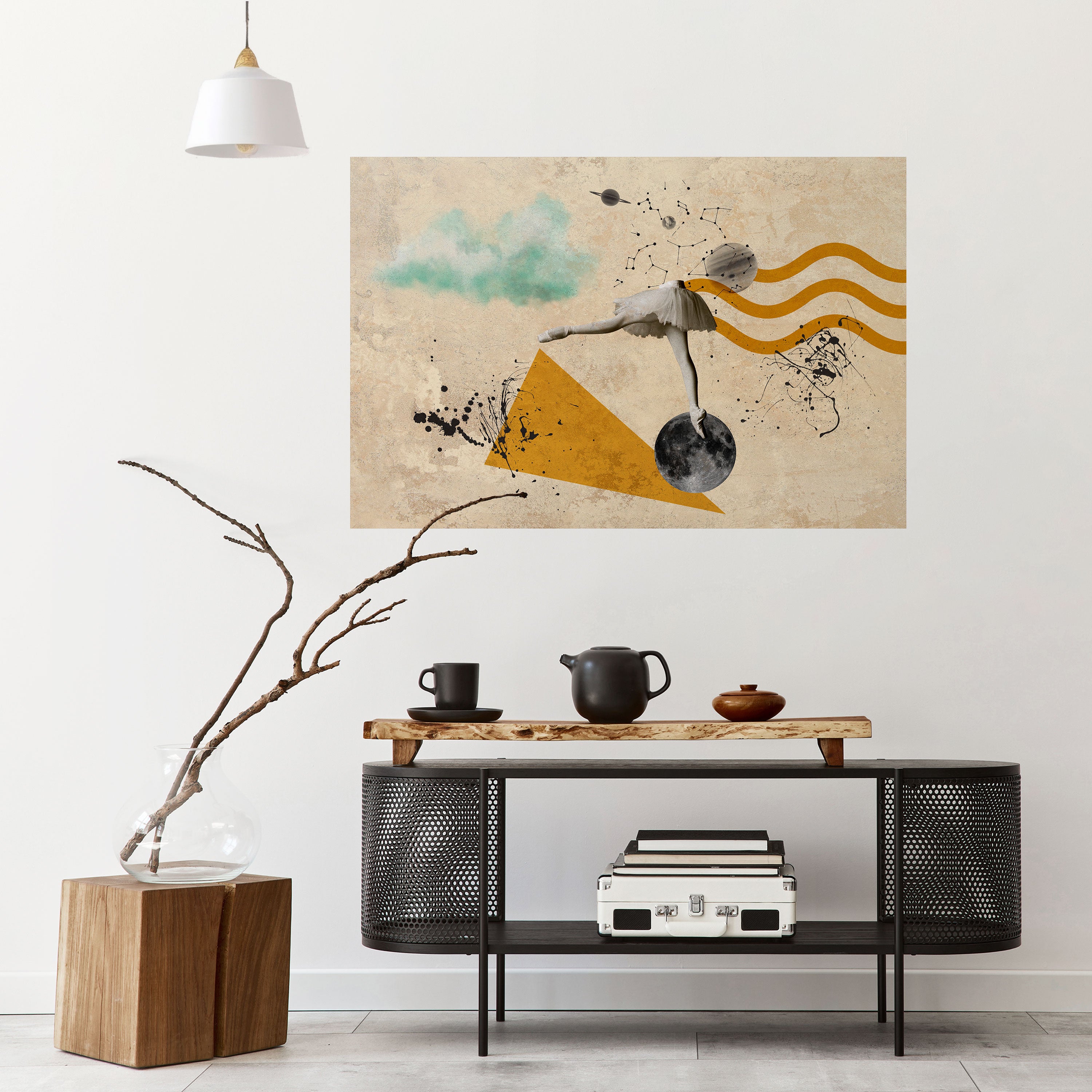 SHAPES OF BALLERINA Naklejka/Plakat poziomy