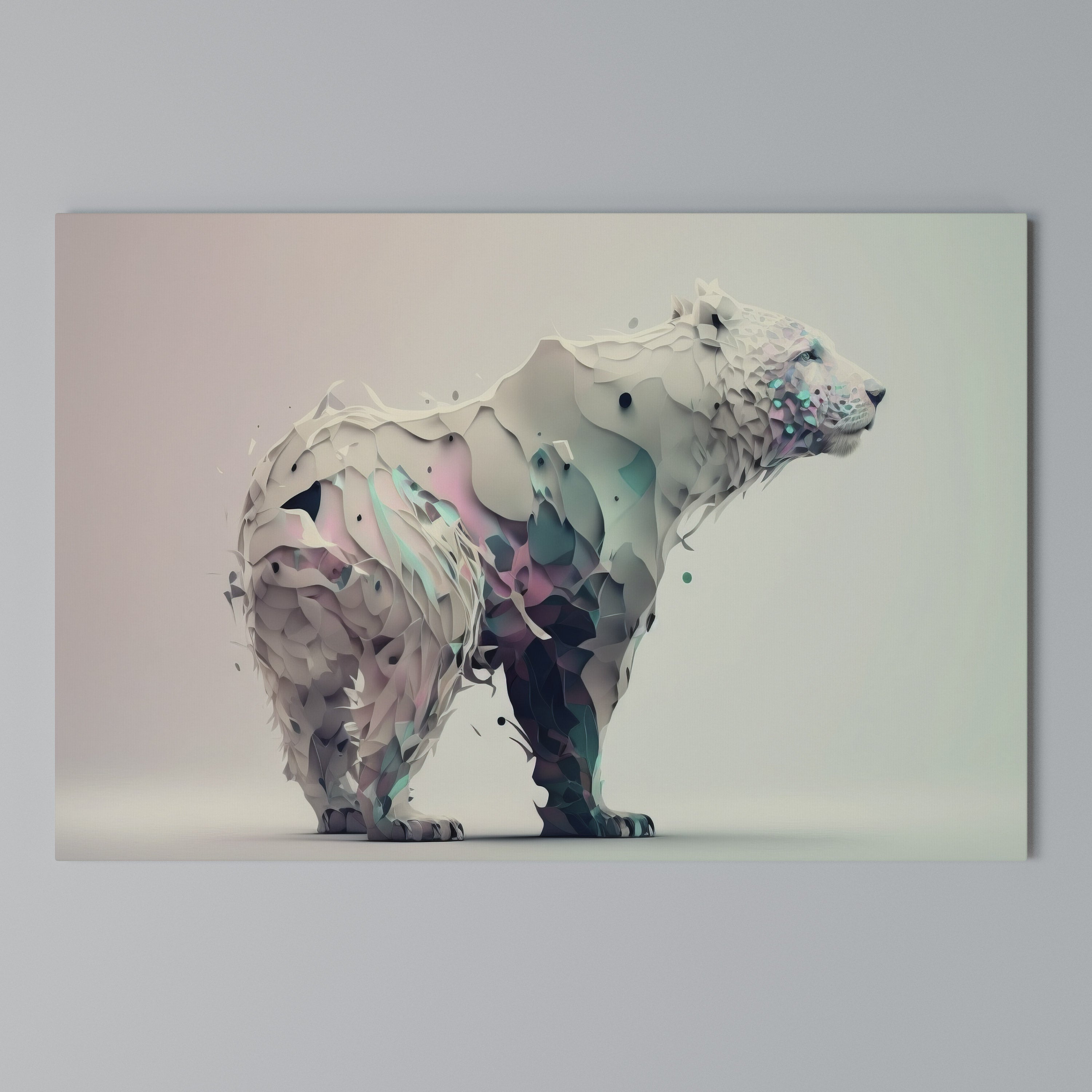 FUTURISTIC BEAR Poziomy obraz na płótnie