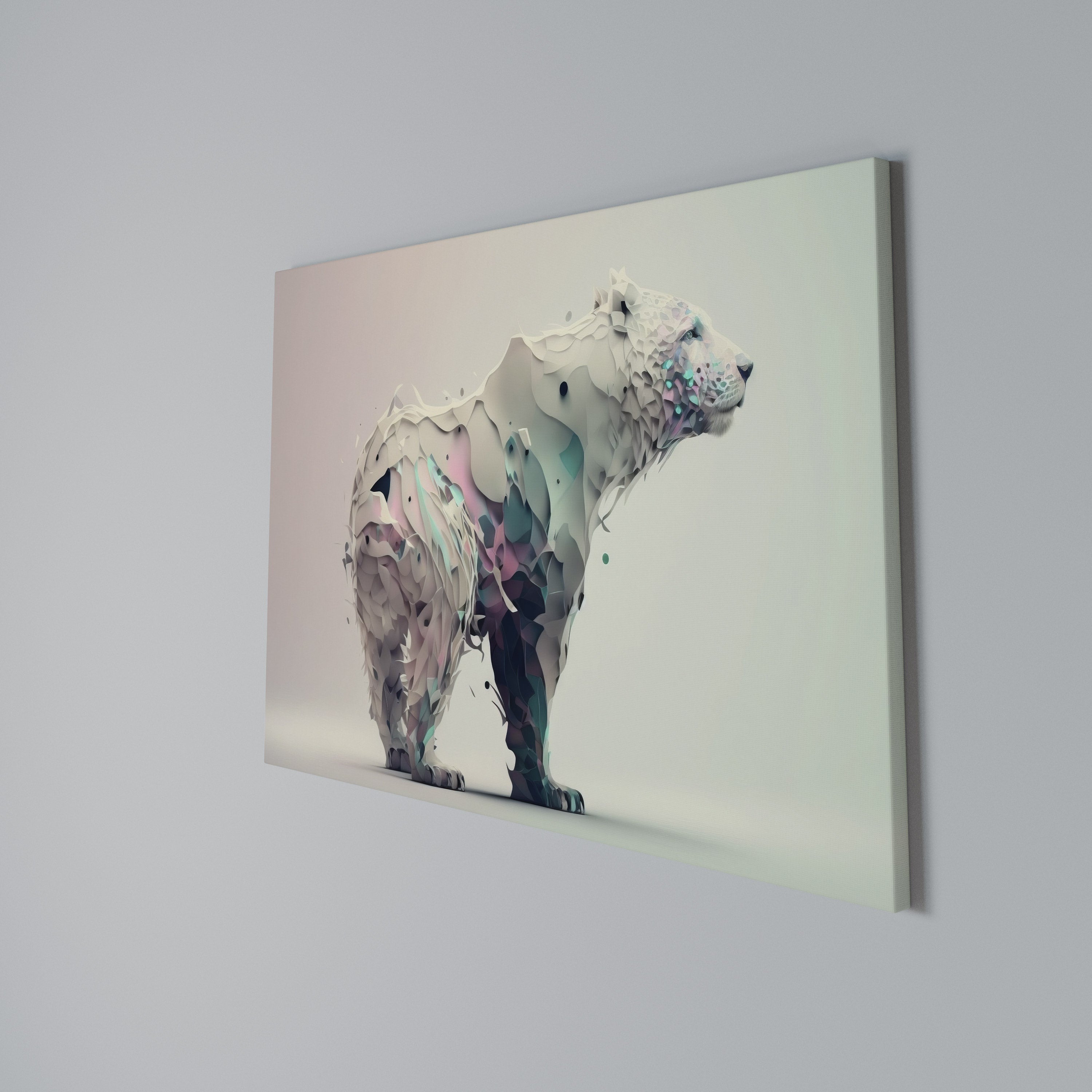 FUTURISTIC BEAR Poziomy obraz na płótnie