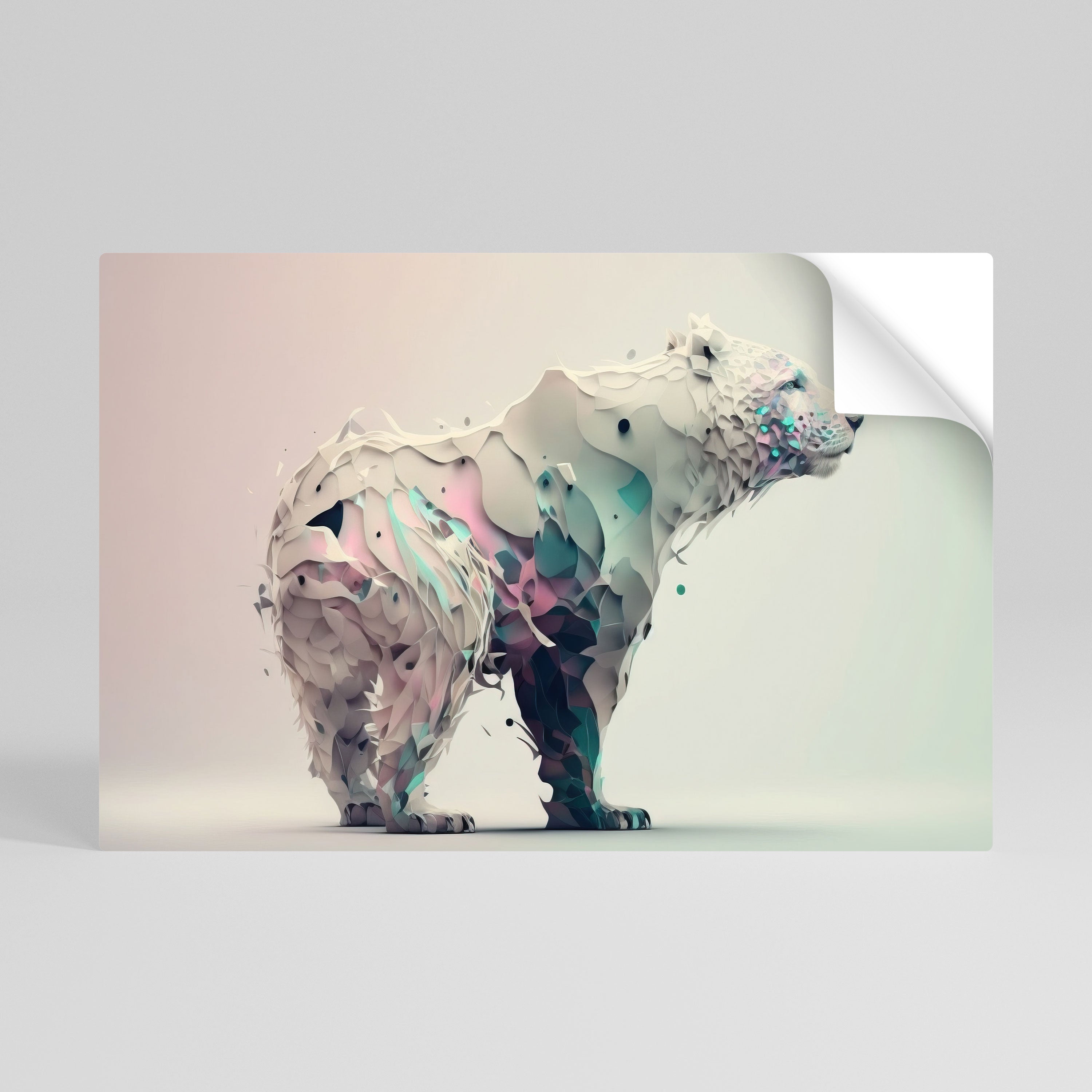 FUTURISTIC BEAR Naklejka/Plakat poziomy