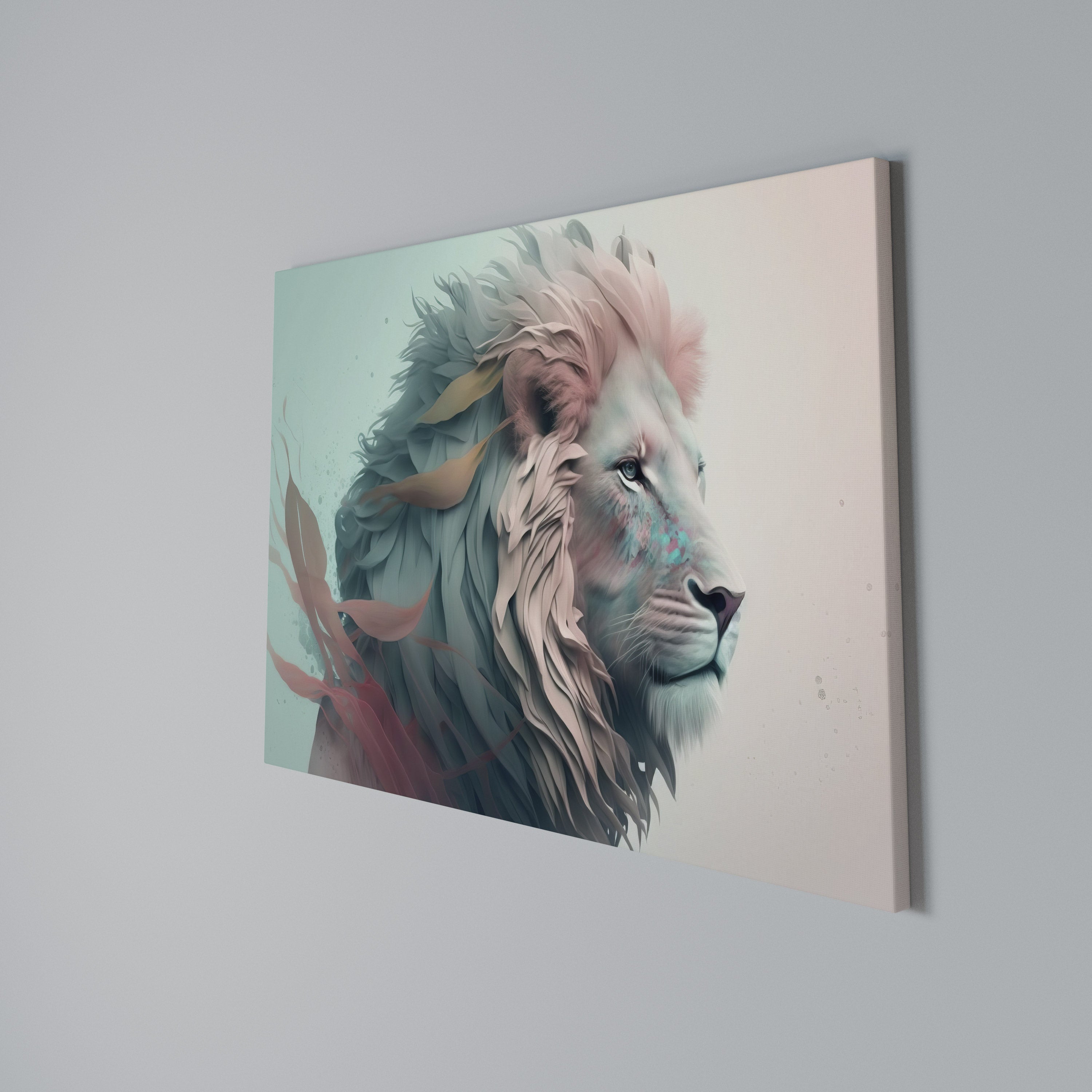 LUMINOUS LION MAJESTY Poziomy obraz na płótnie