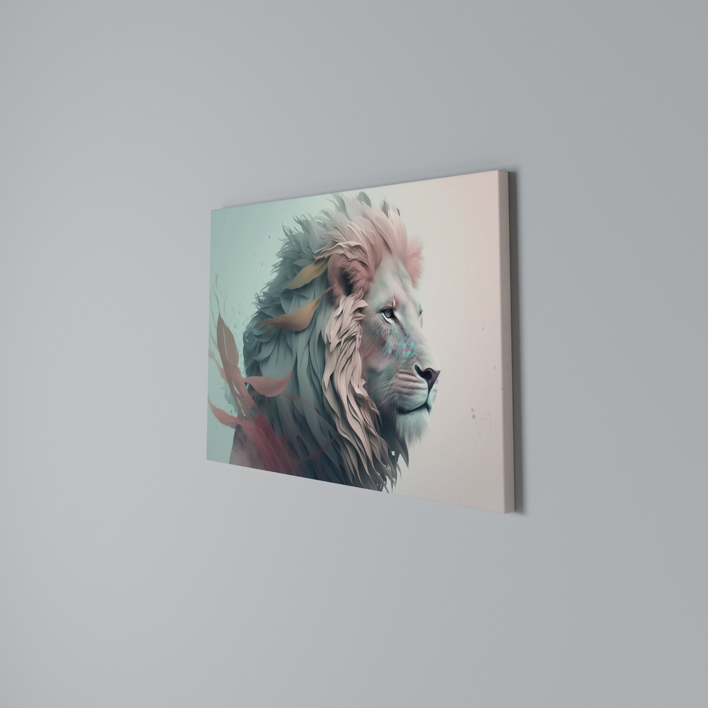 LUMINOUS LION MAJESTY Poziomy obraz na płótnie