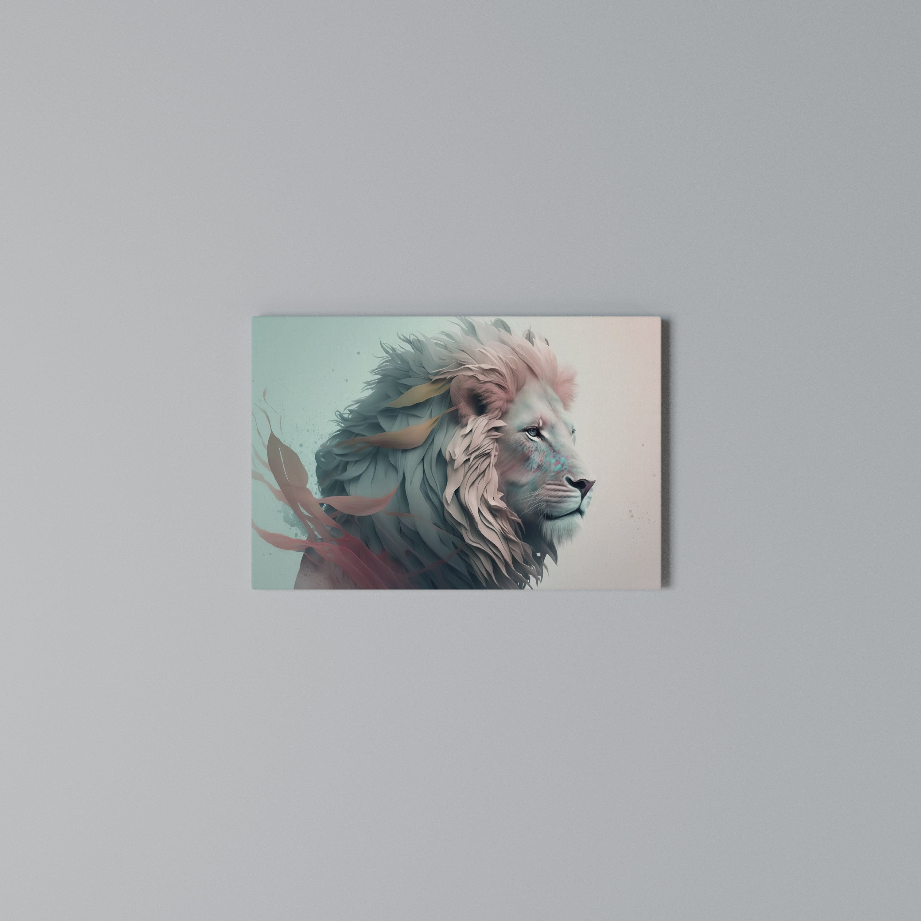 LUMINOUS LION MAJESTY Poziomy obraz na płótnie