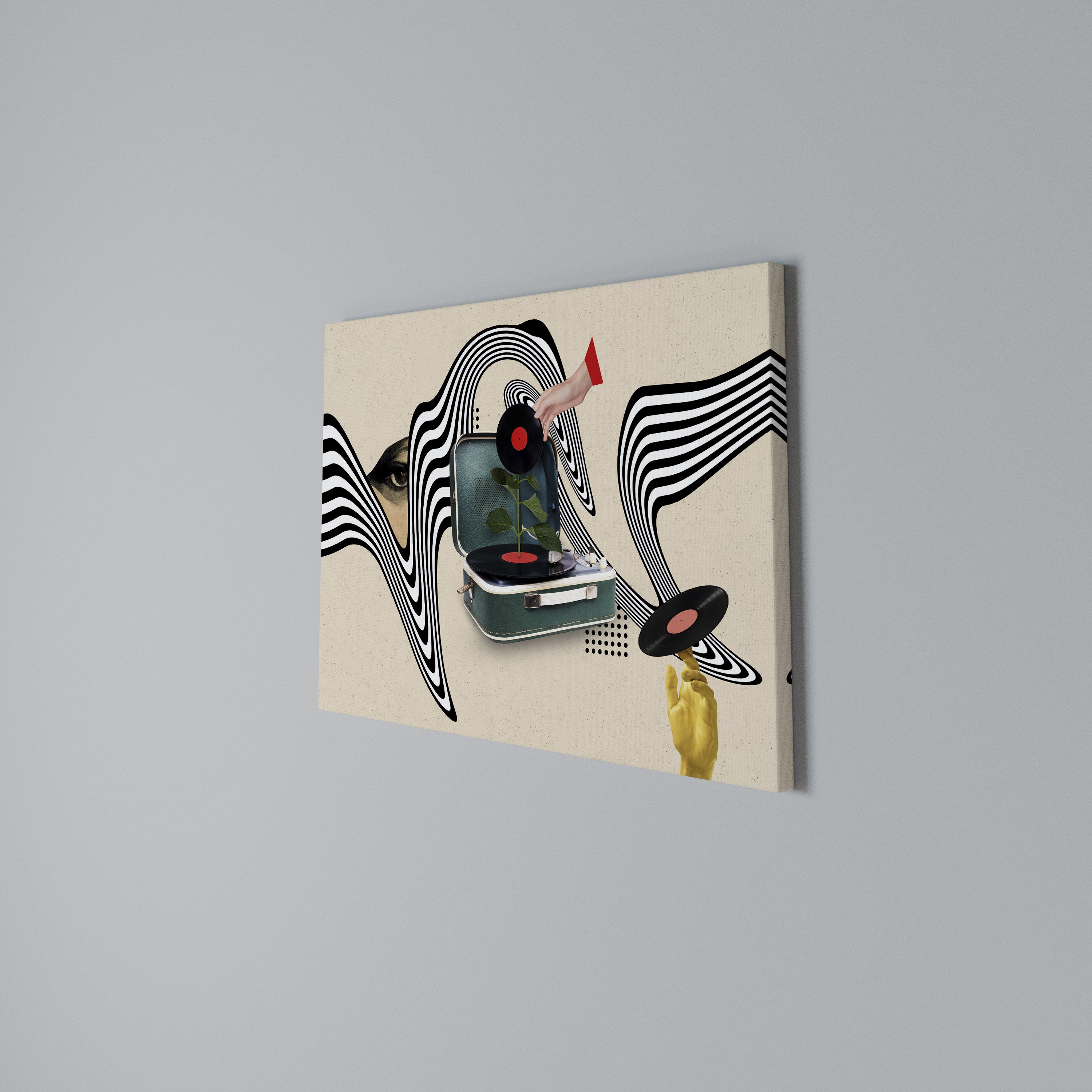 VINYL VARIATION Poziomy obraz na płótnie