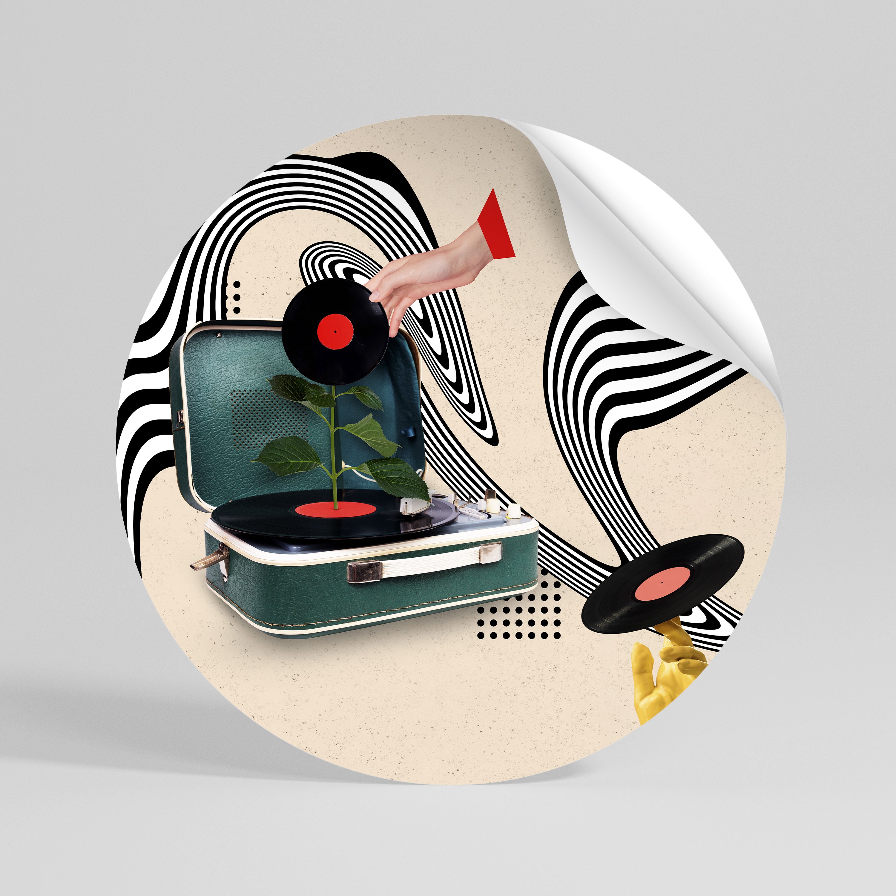 VINYL VARIATION Naklejka - okrągła