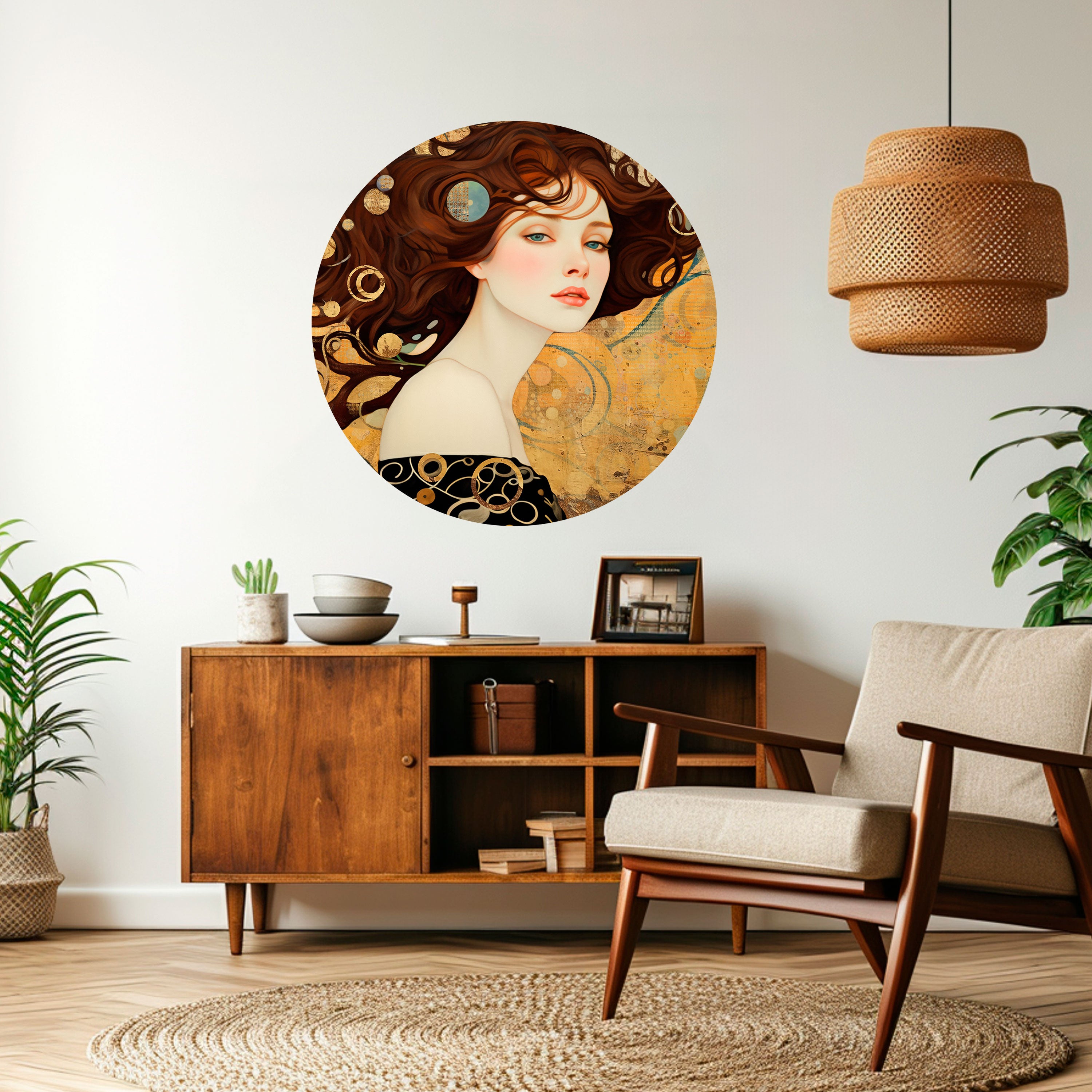 LOST IN THOUGHT Naklejka okrągła