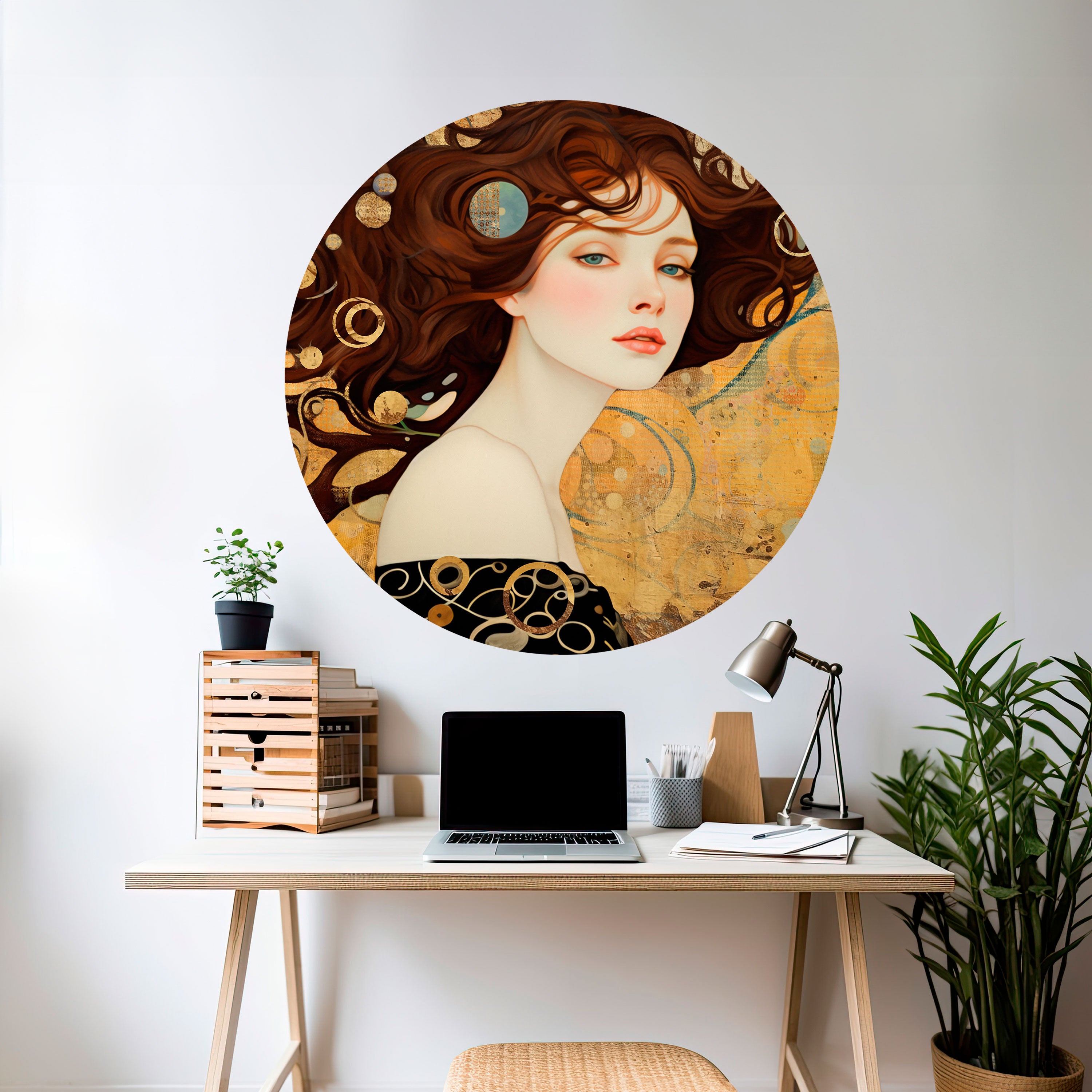 LOST IN THOUGHT Naklejka okrągła