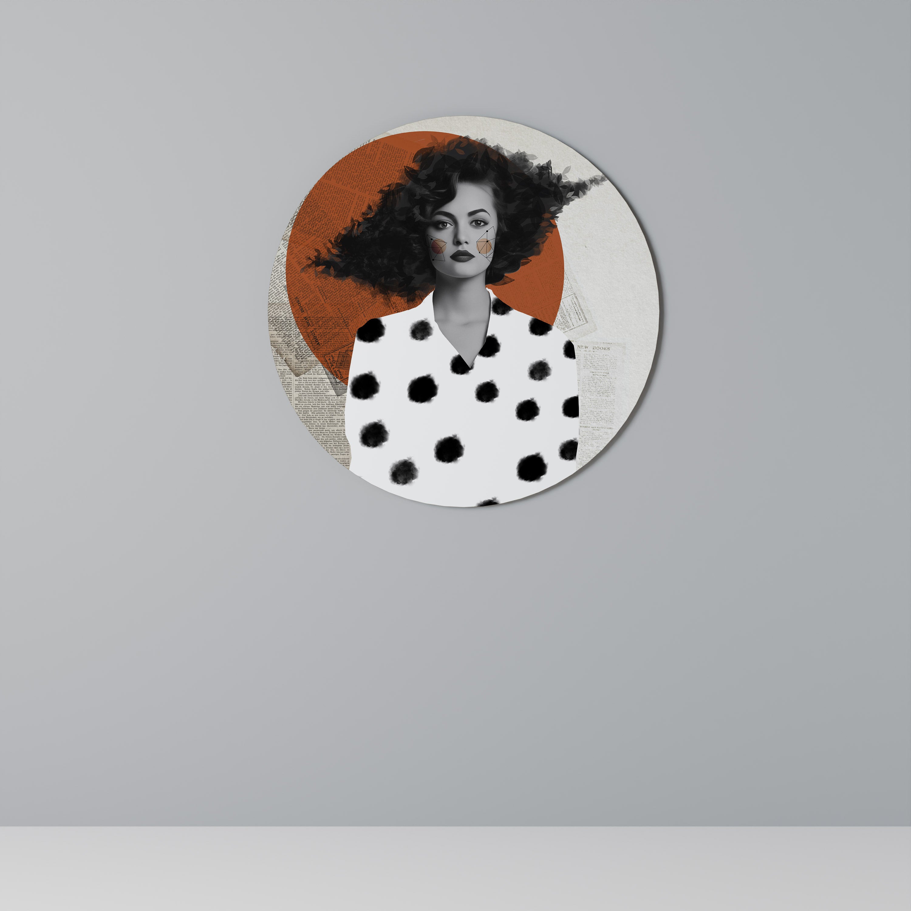 CLASSIC COOL DOTS Obraz okrągły
