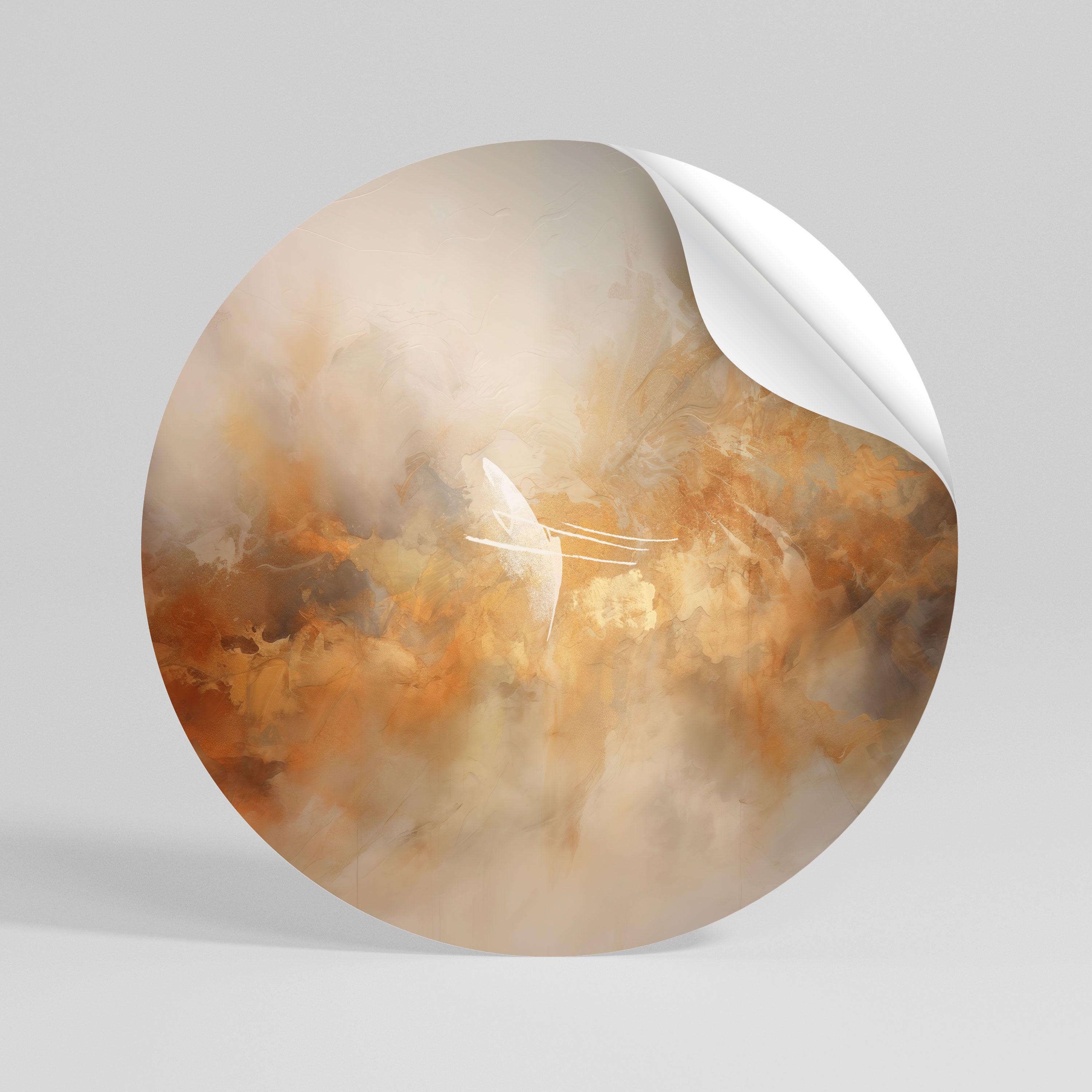 AMBER WHISPERS Naklejka - okrągła