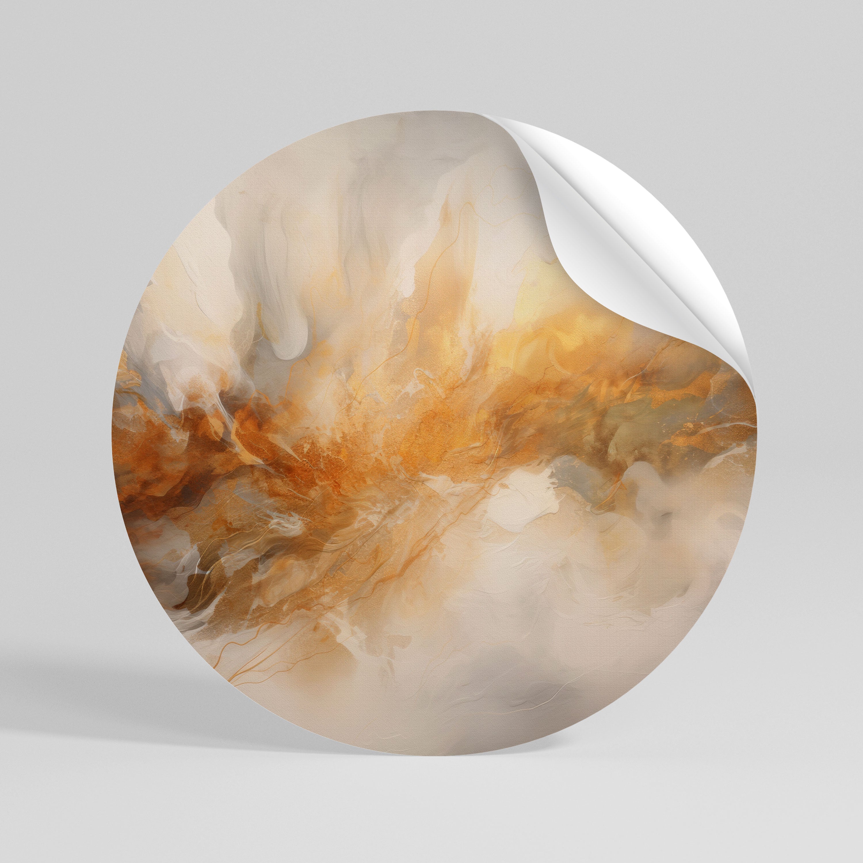 MOLTEN MELODIES Naklejka okrągła