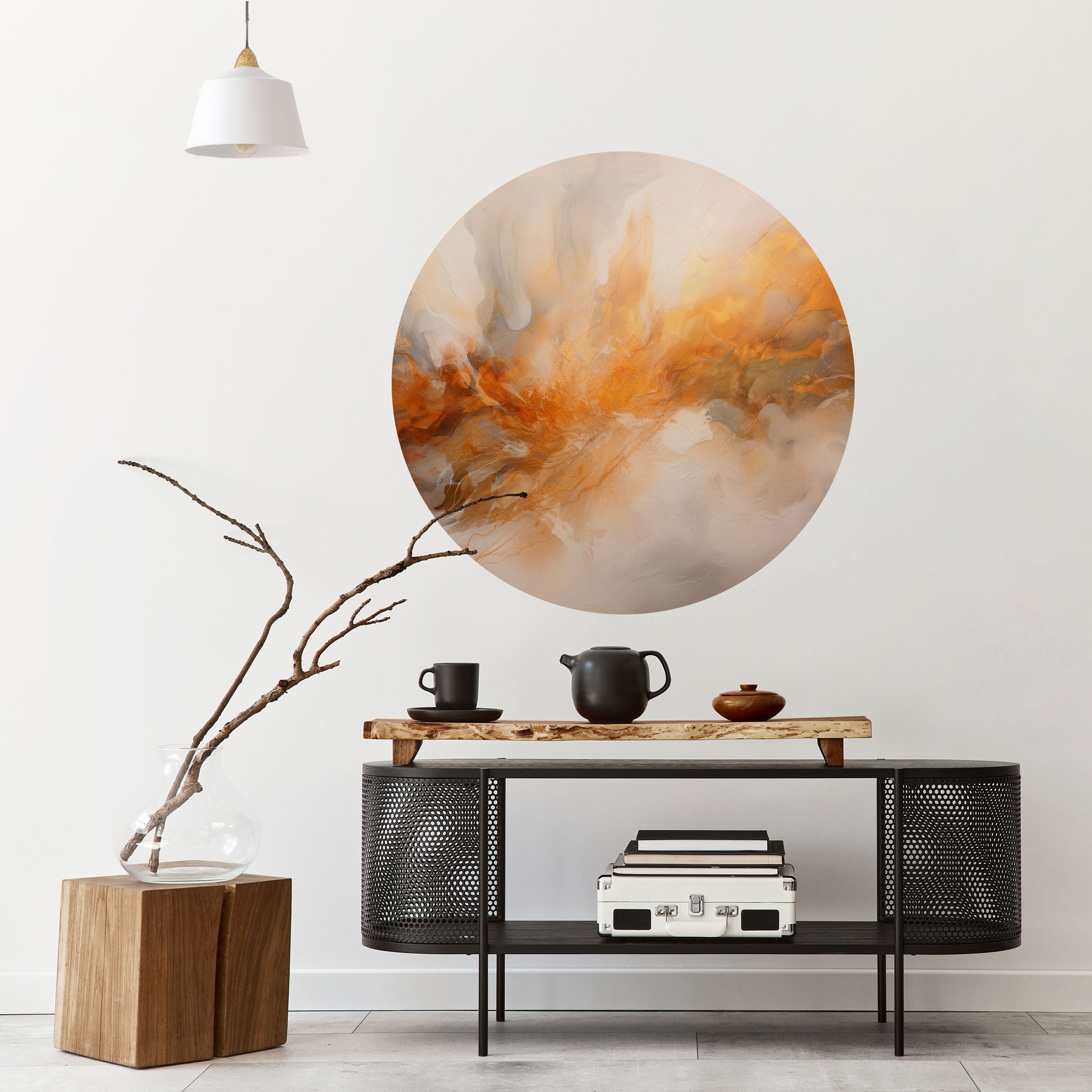 MOLTEN MELODIES Naklejka okrągła