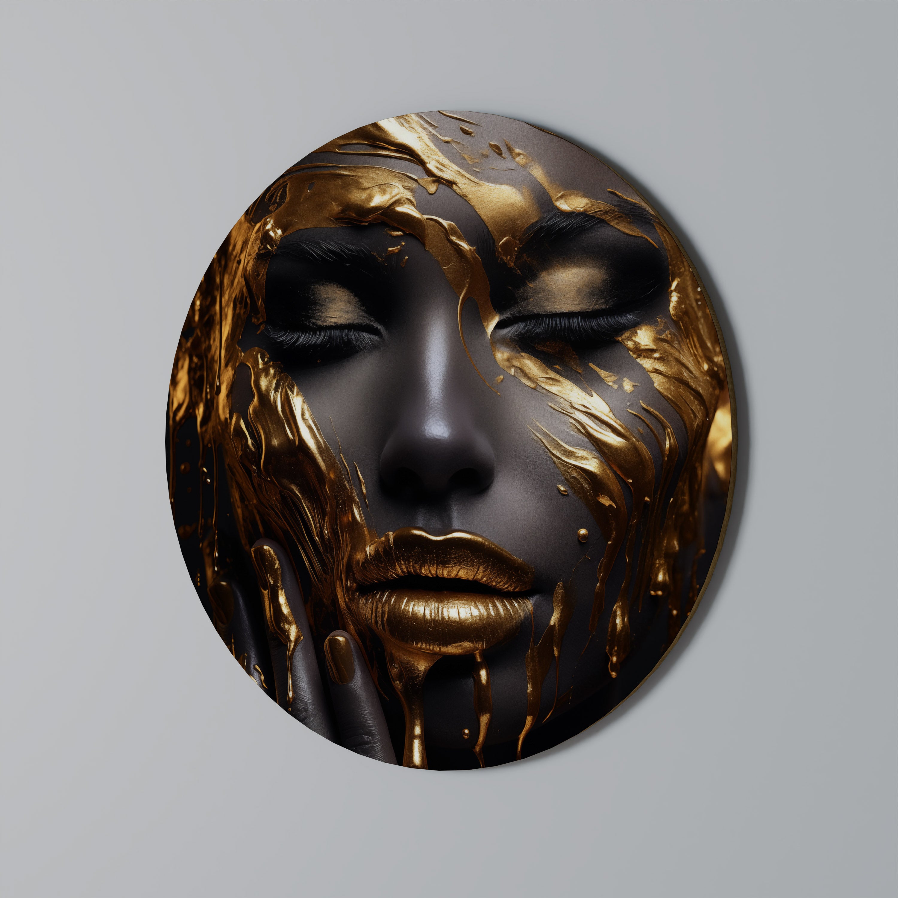 GOLDEN GODDESS Obraz okrągły
