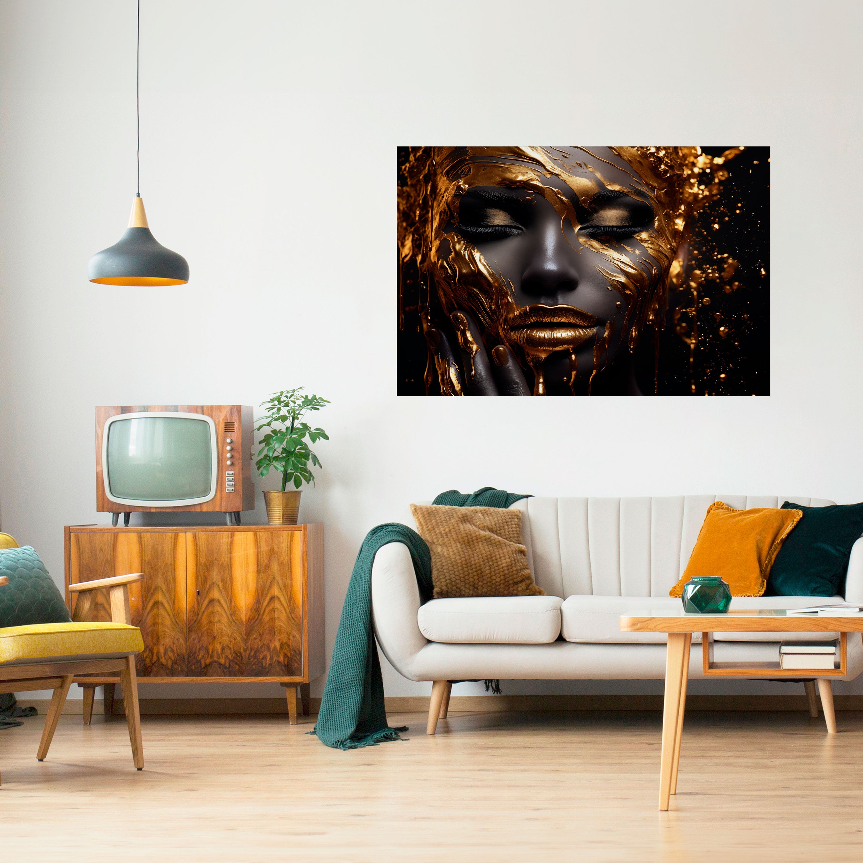 GOLDEN GODDESS Naklejka/Plakat poziomy