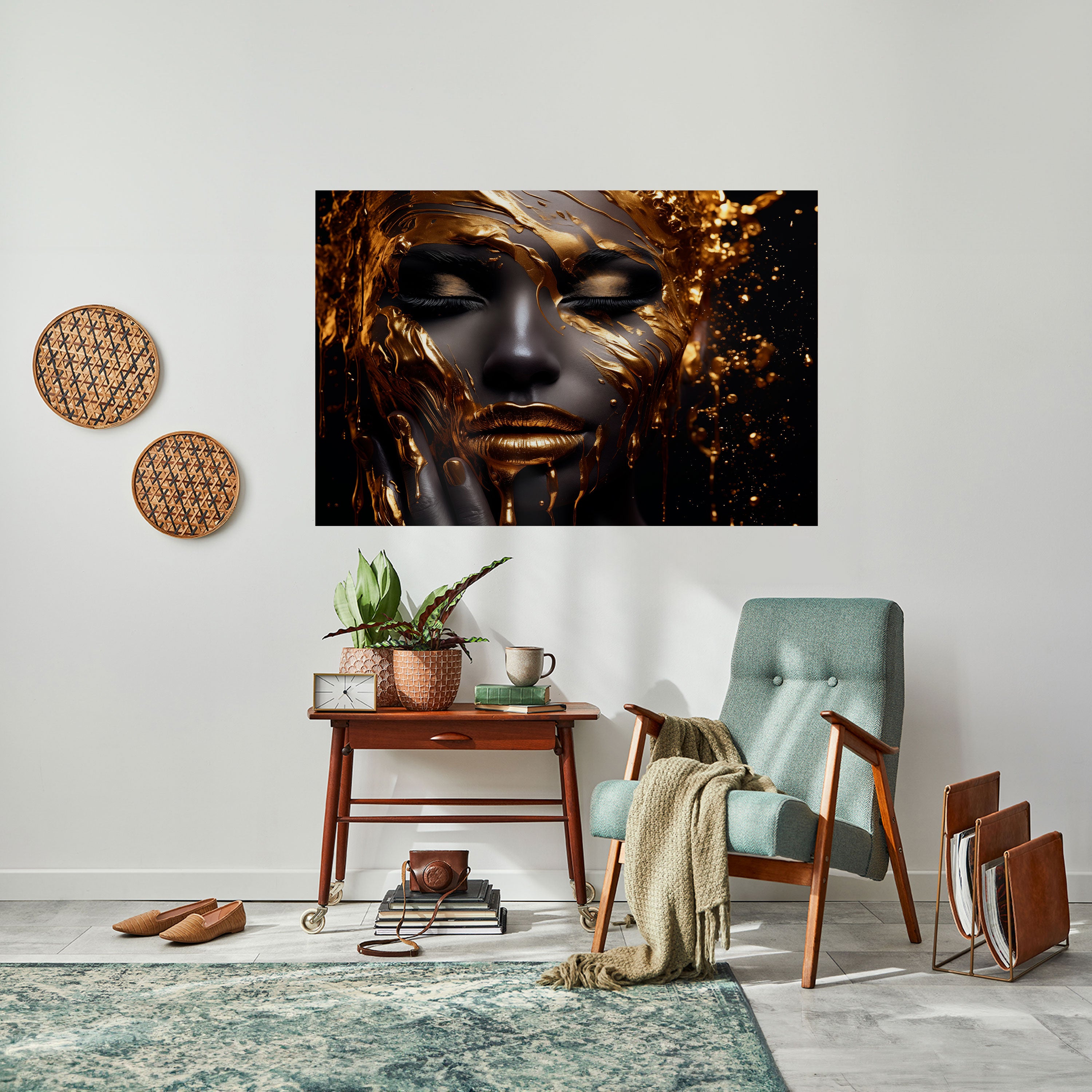 GOLDEN GODDESS Naklejka/Plakat poziomy