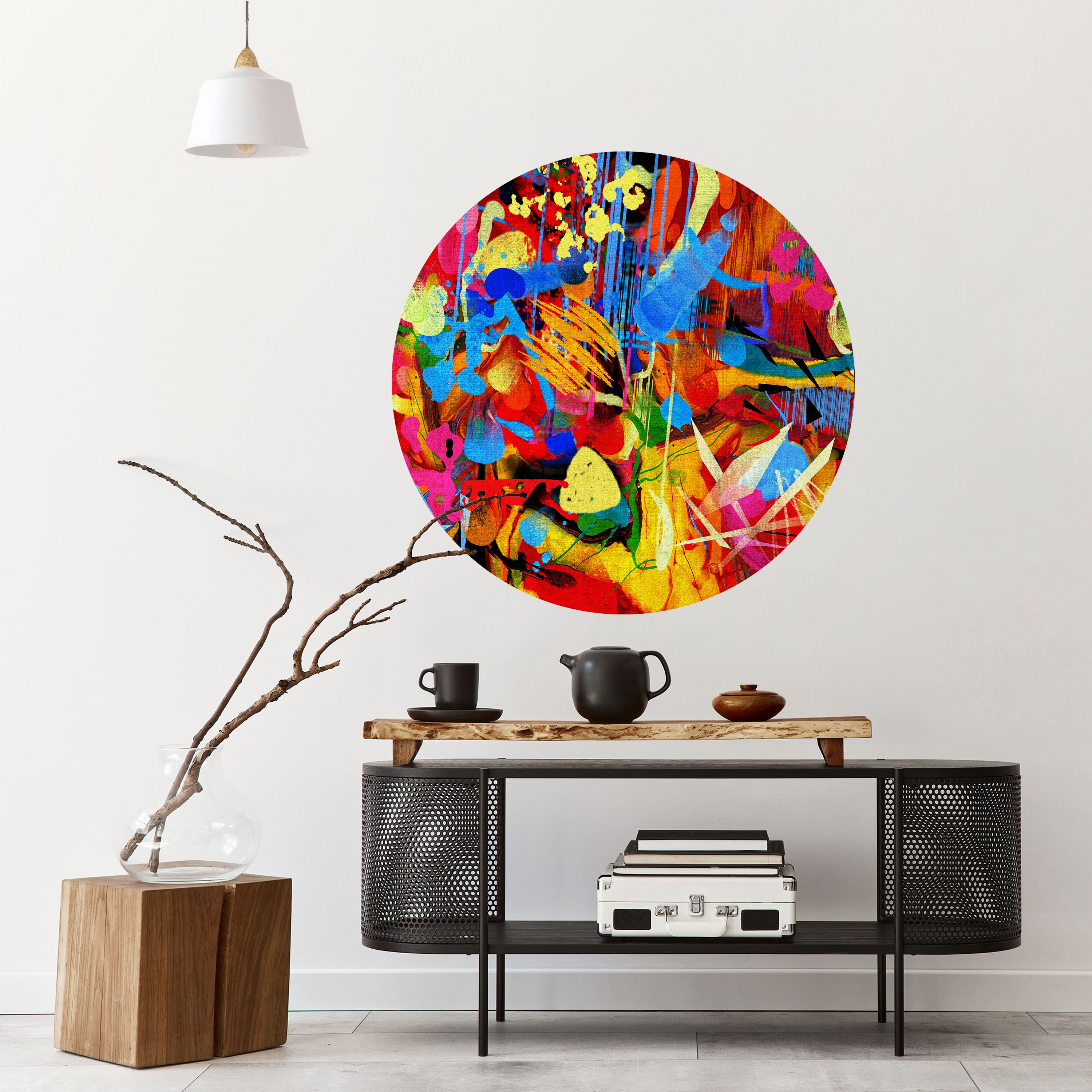 ABSTRACT RHAPSODY Naklejka okrągła