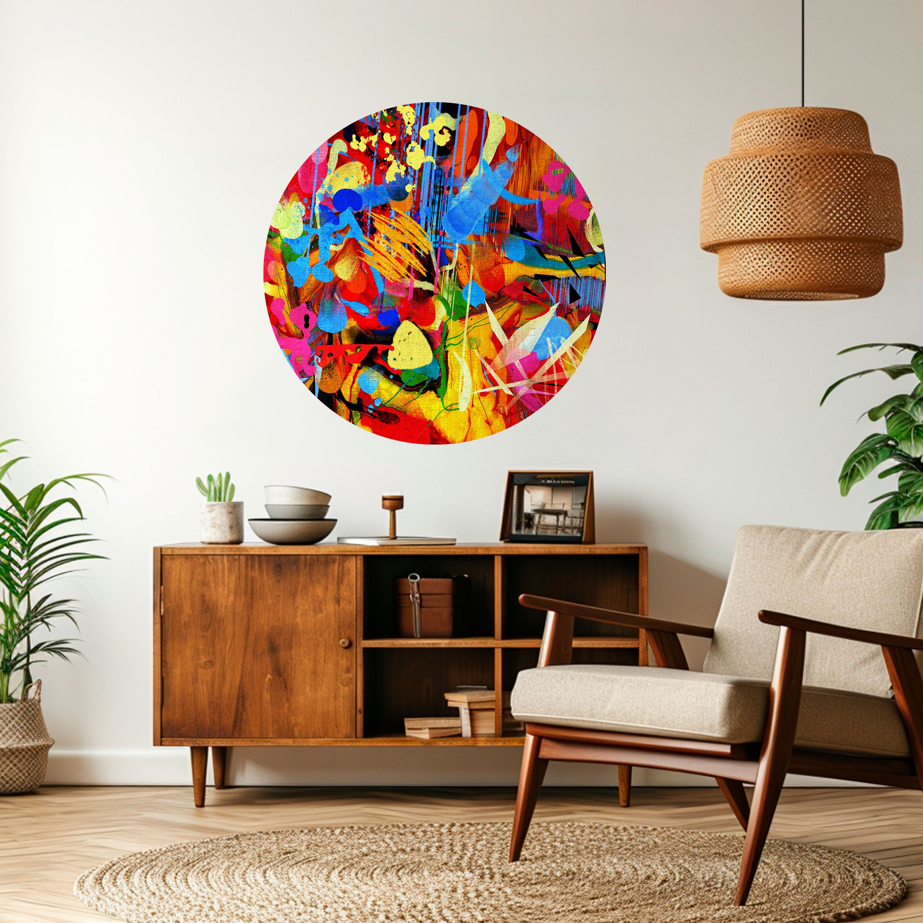 ABSTRACT RHAPSODY Naklejka okrągła