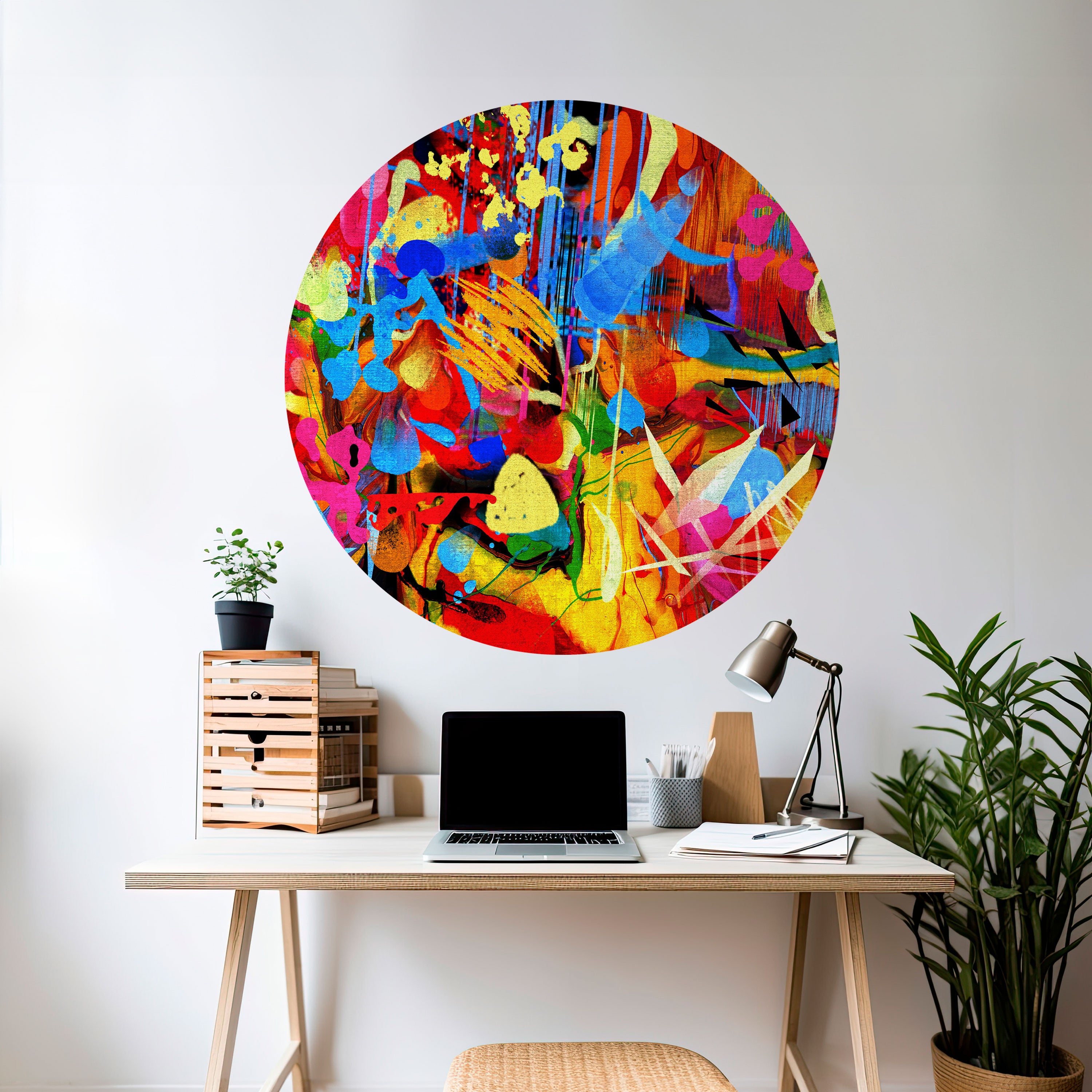 ABSTRACT RHAPSODY Naklejka okrągła