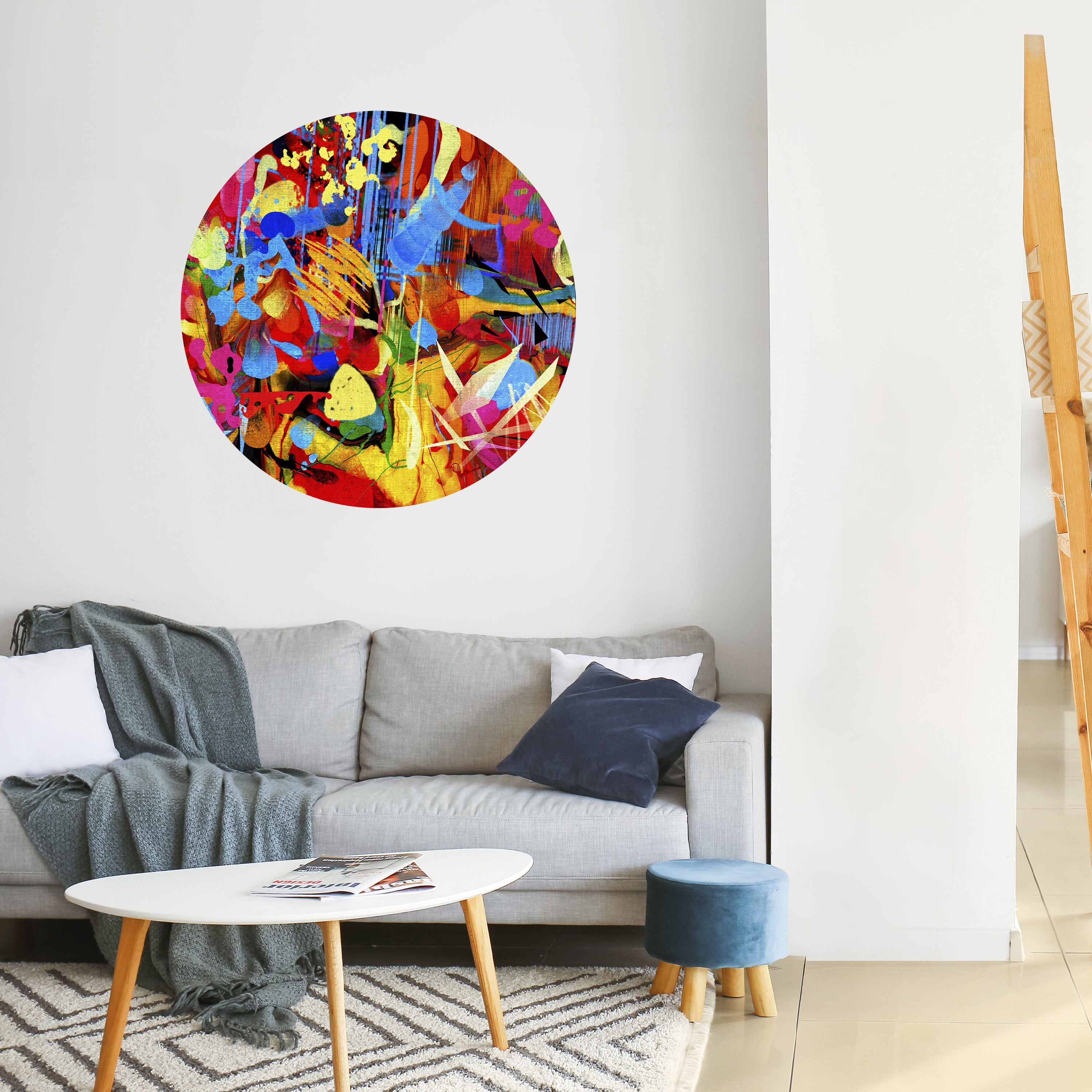 ABSTRACT RHAPSODY Naklejka okrągła