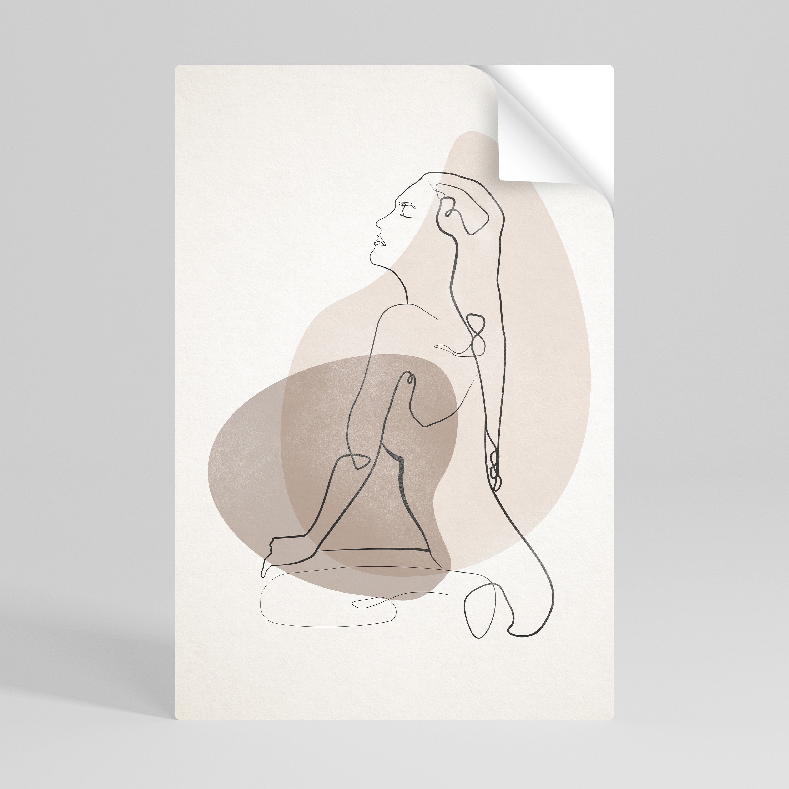 CONTOURS OF BEAUTY Naklejka/Plakat pionowy