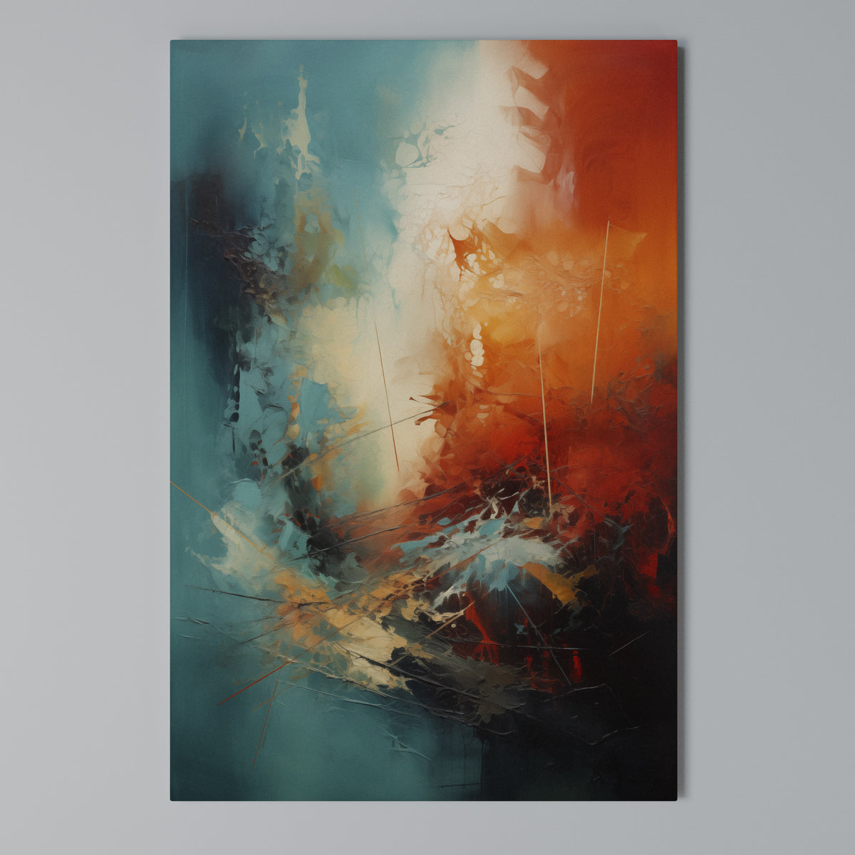 FIERY FUSION Pionowy obraz na płótnie