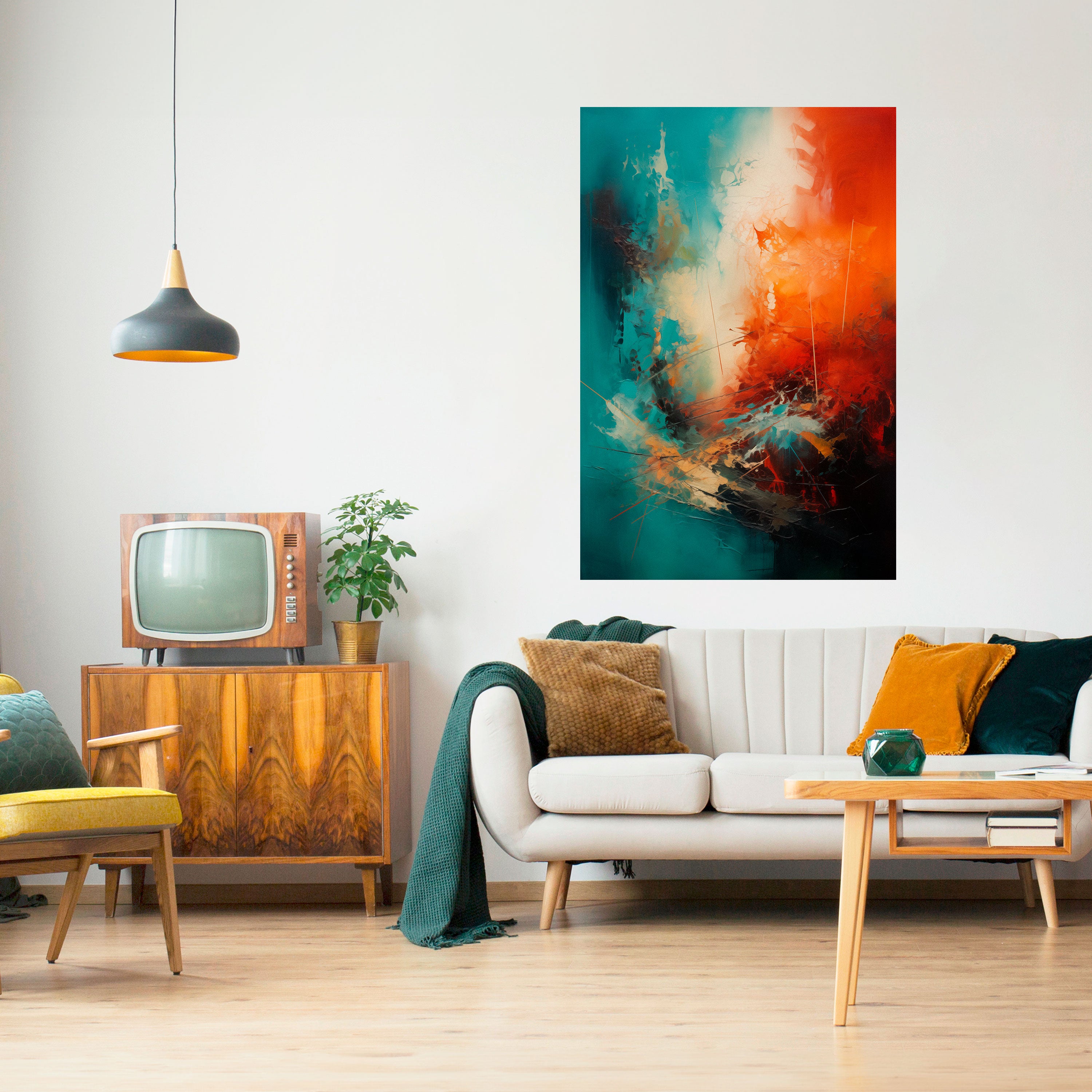 FIERY FUSION Naklejka/Plakat pionowy
