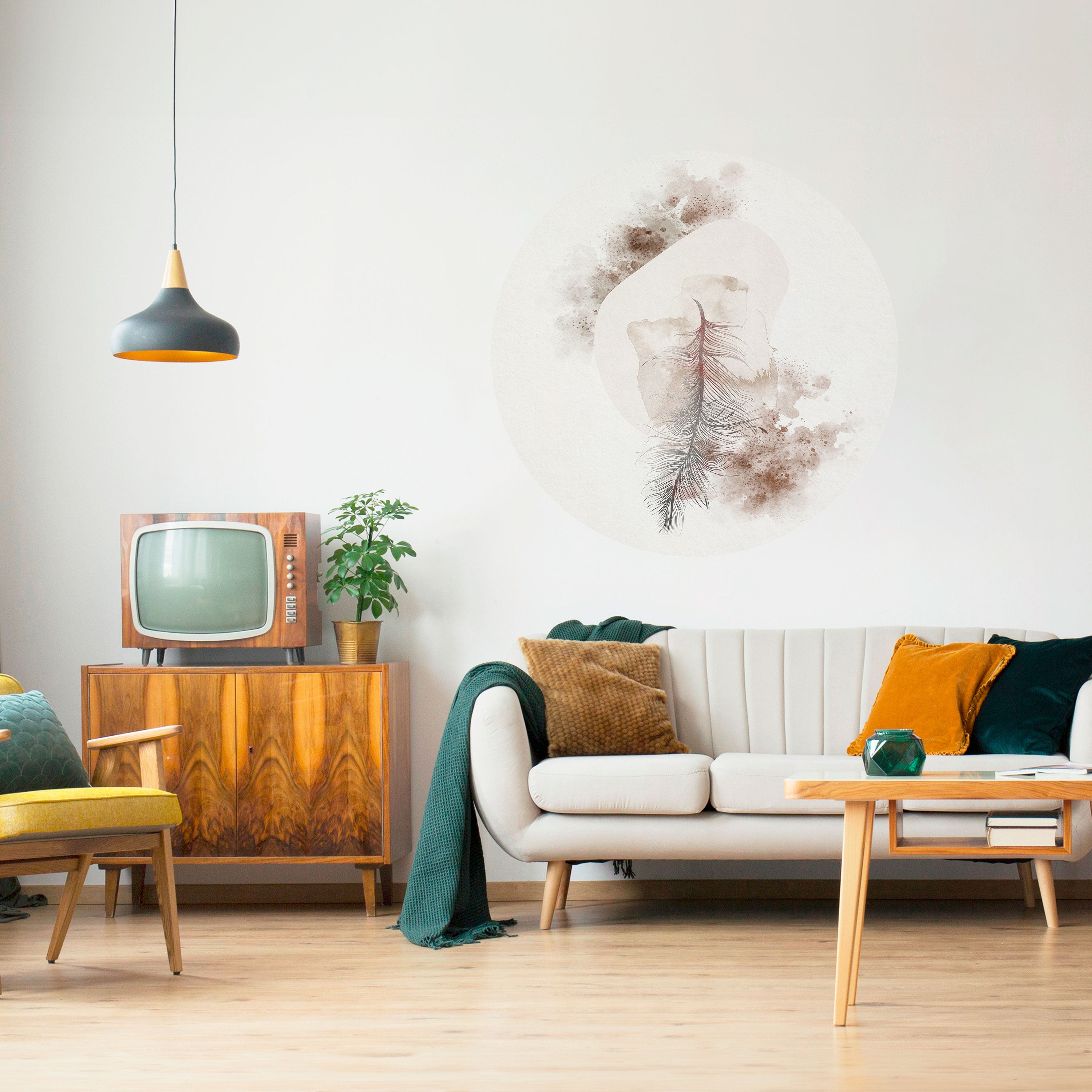 CHARMING DELICACY Naklejka okrągła