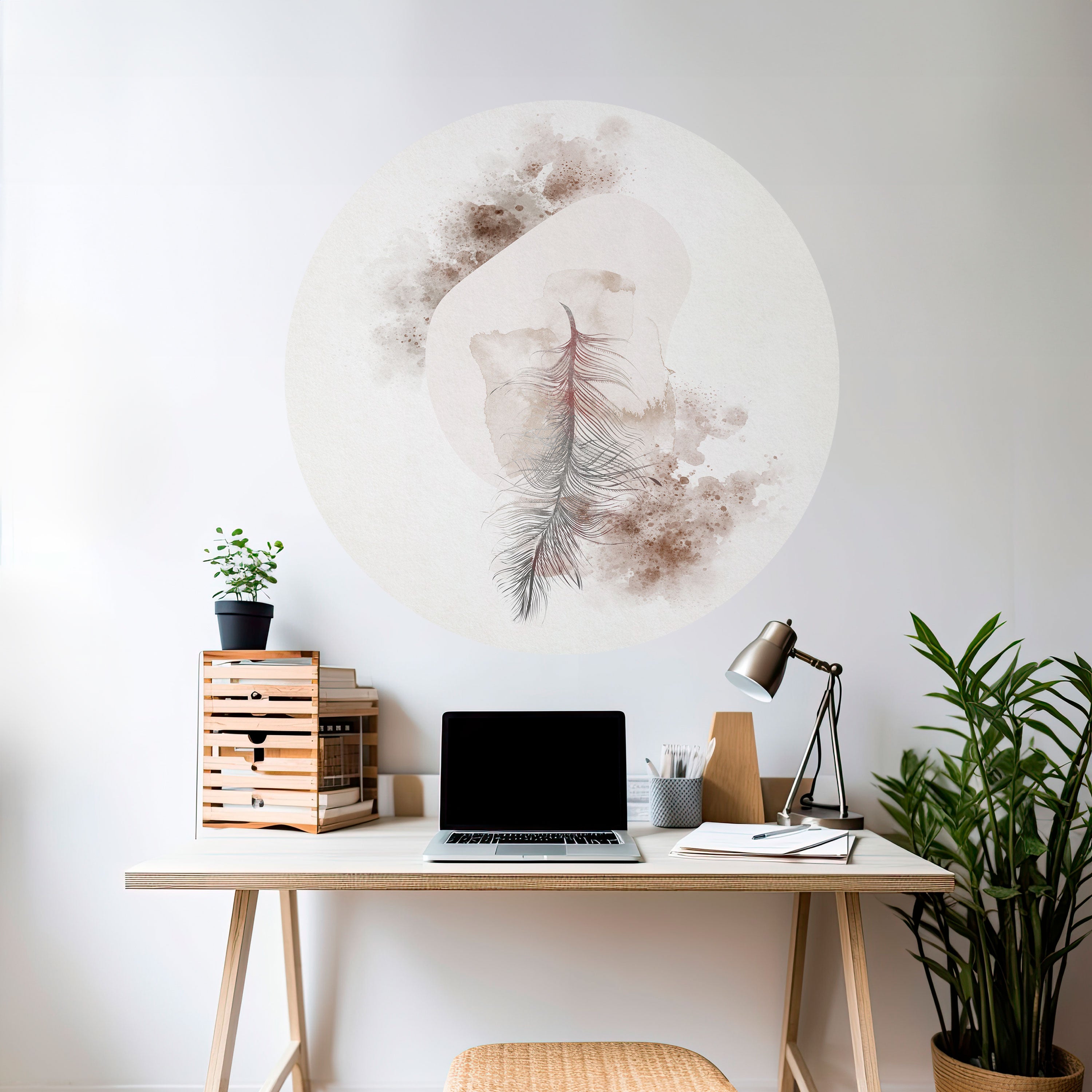 CHARMING DELICACY Naklejka okrągła