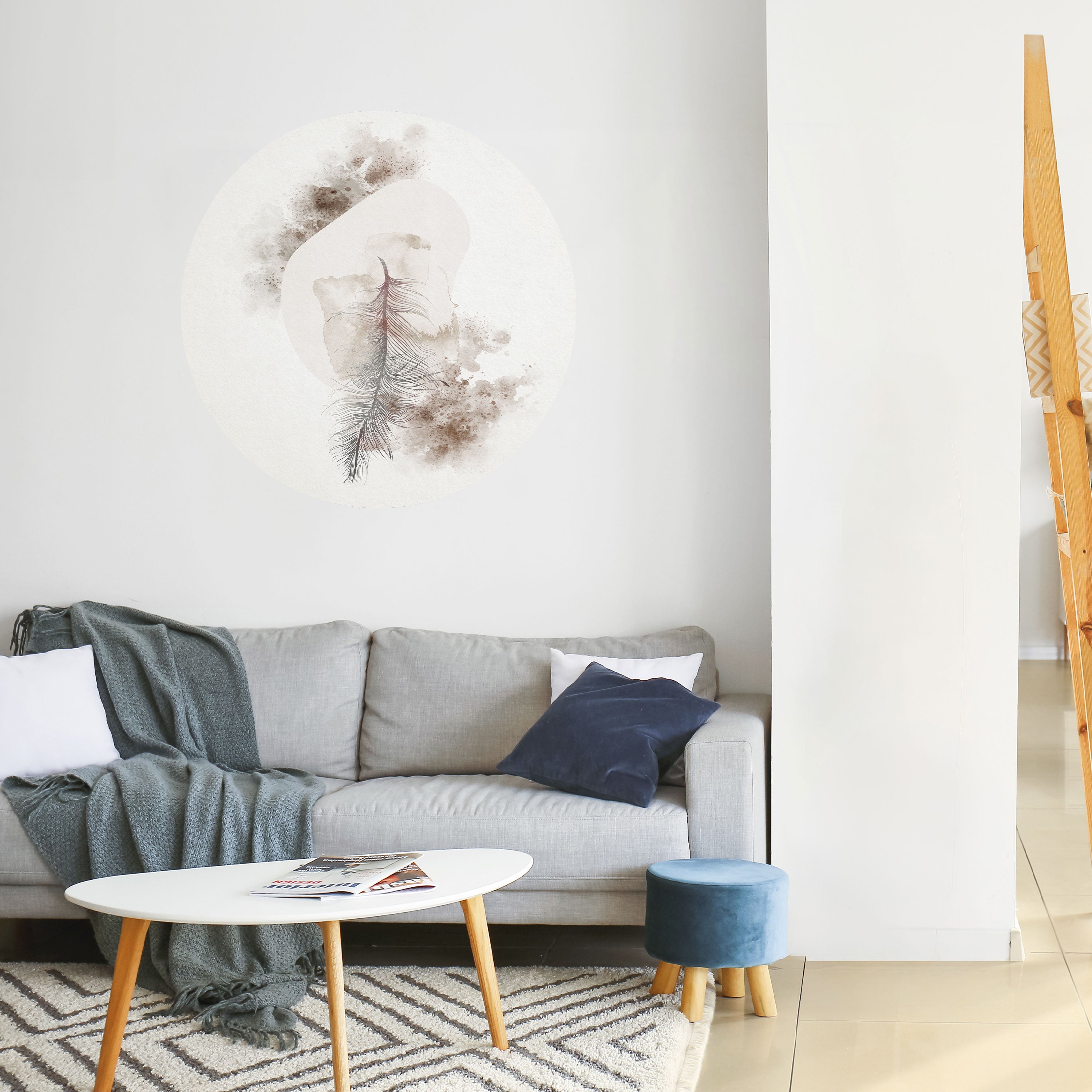 CHARMING DELICACY Naklejka okrągła