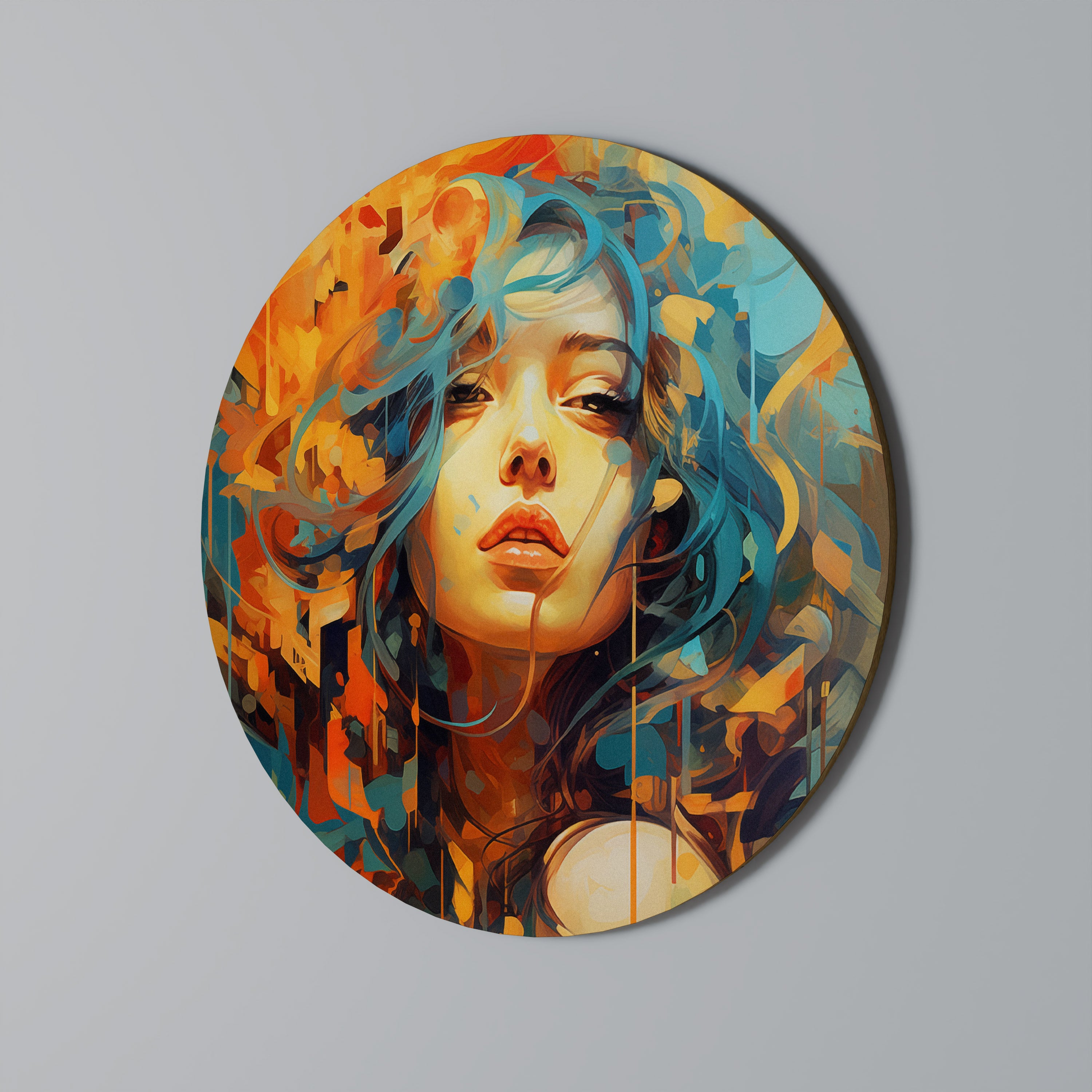 RAINBOW MUSE Obraz okrągły