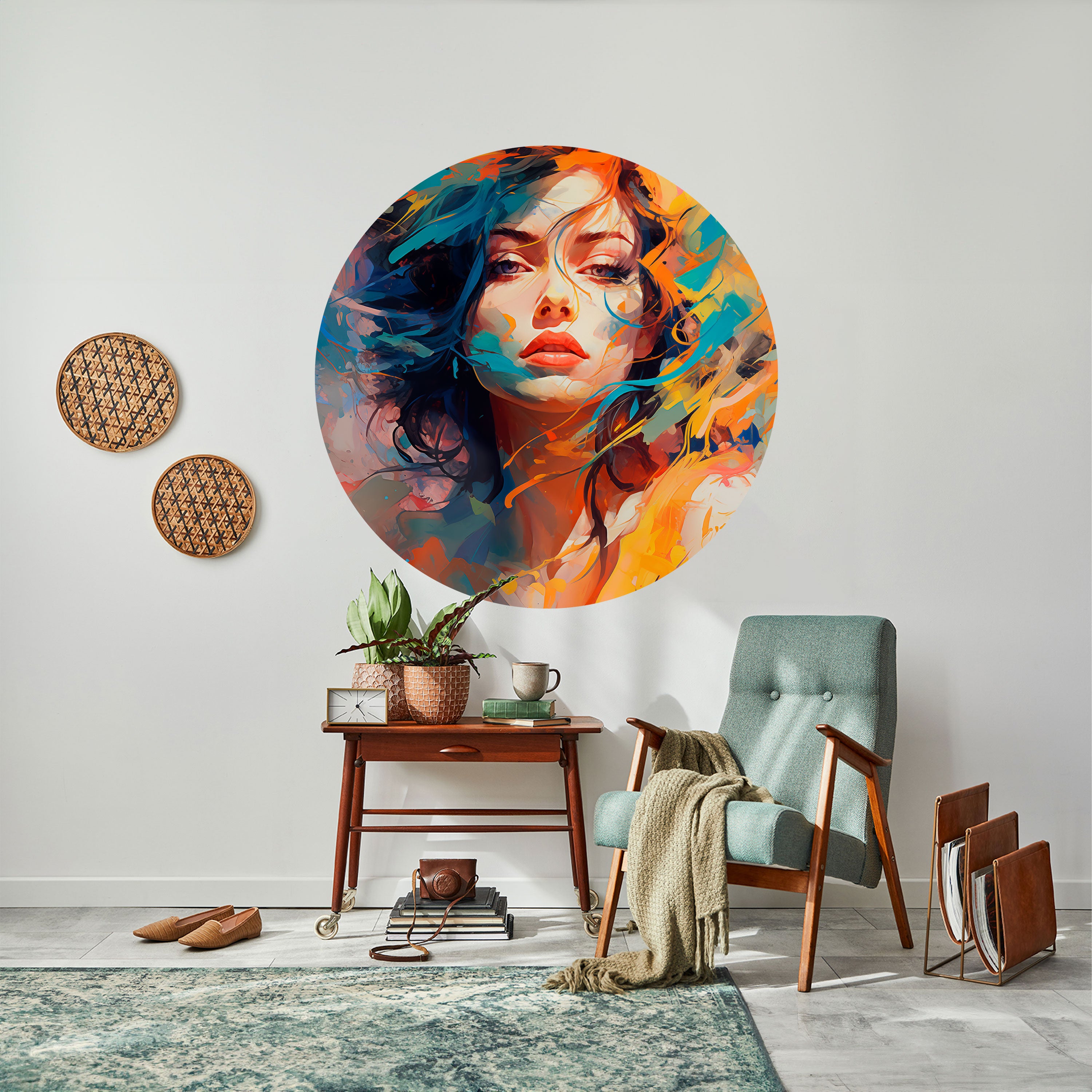 CHROMA CHARM Naklejka okrągła