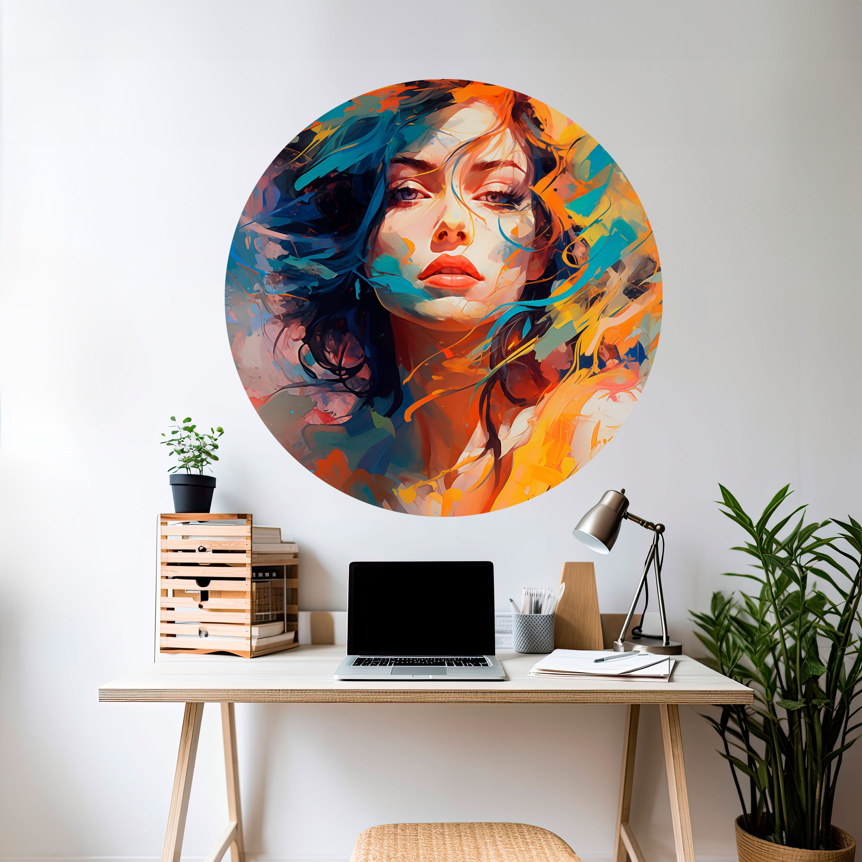 CHROMA CHARM Naklejka okrągła