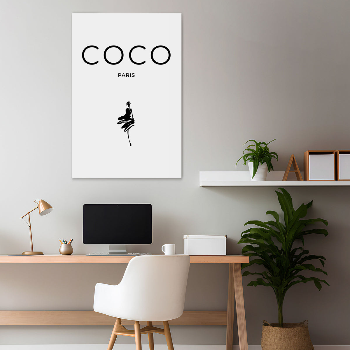 COCO CHANEL - TIMELESS ELEGANCE Pionowy obraz na płótnie