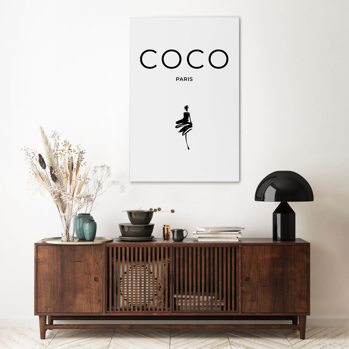 COCO CHANEL - TIMELESS ELEGANCE Pionowy obraz na płótnie