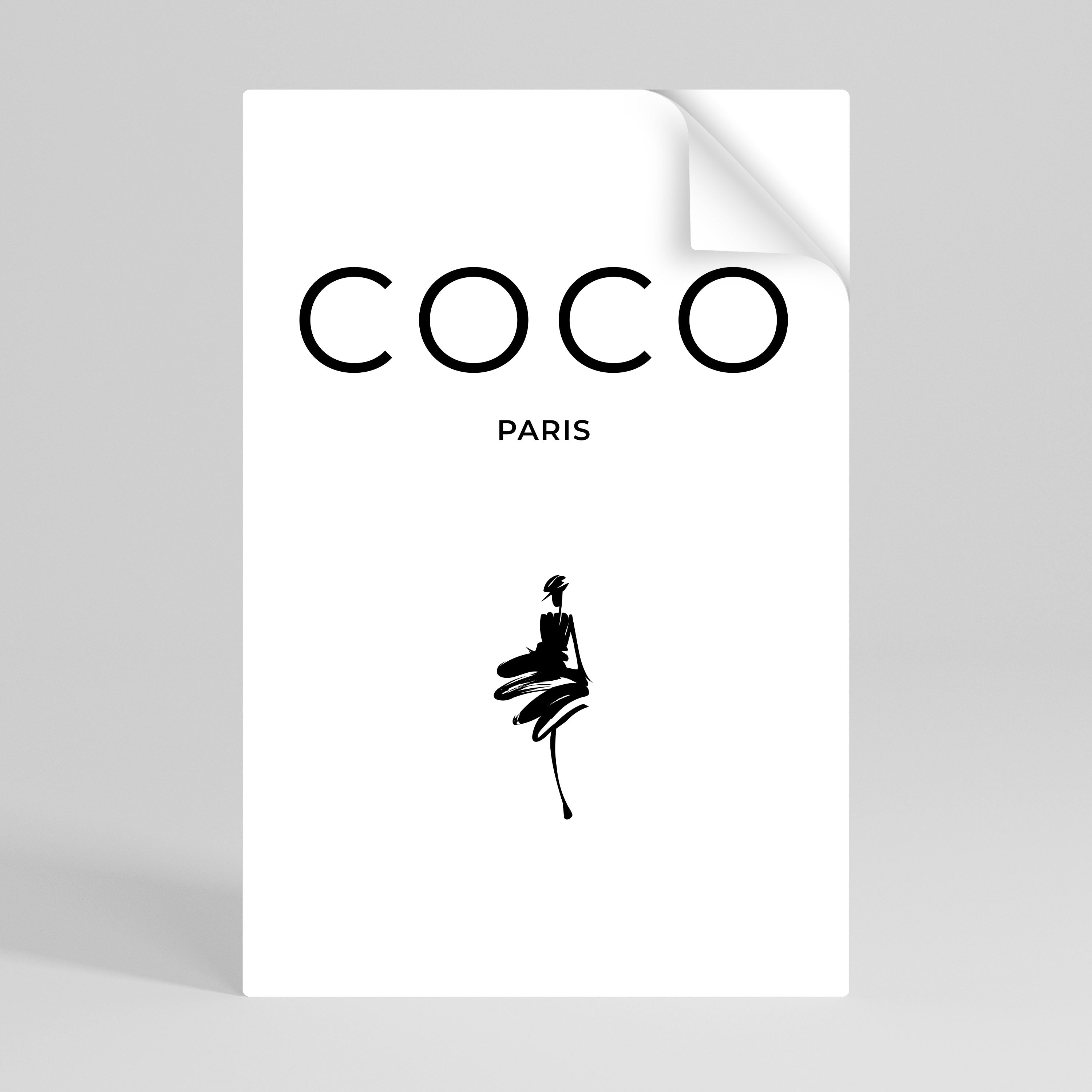 COCO CHANEL - TIMELESS ELEGANCE Naklejka/Plakat pionowy