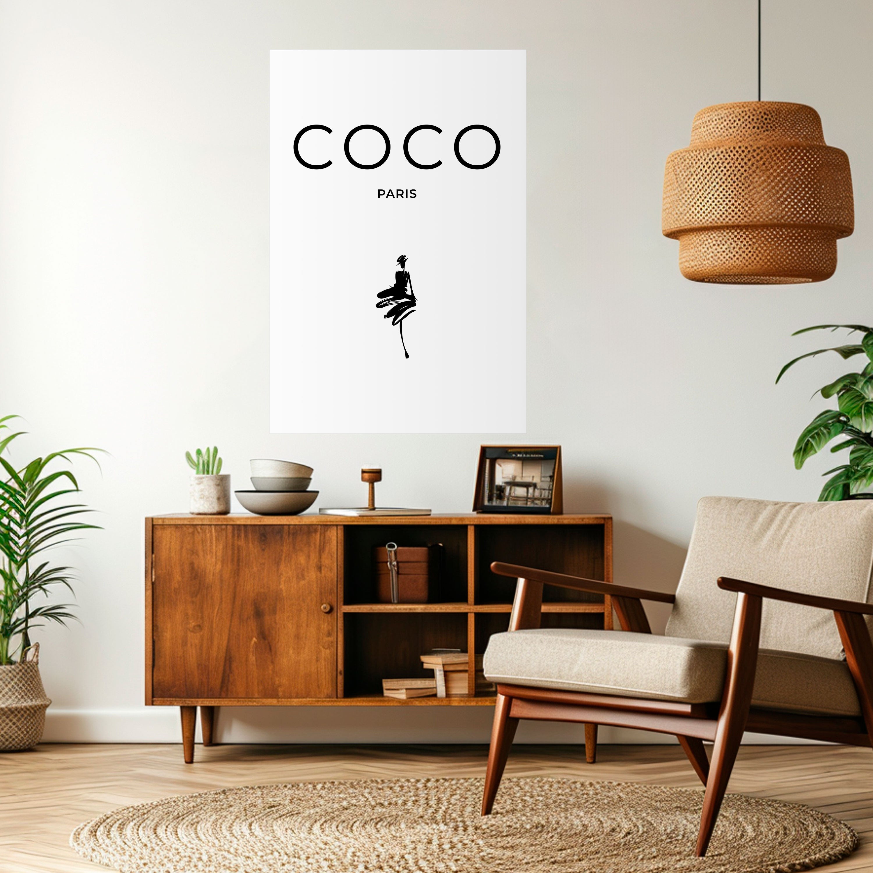 COCO CHANEL - TIMELESS ELEGANCE Naklejka/Plakat pionowy