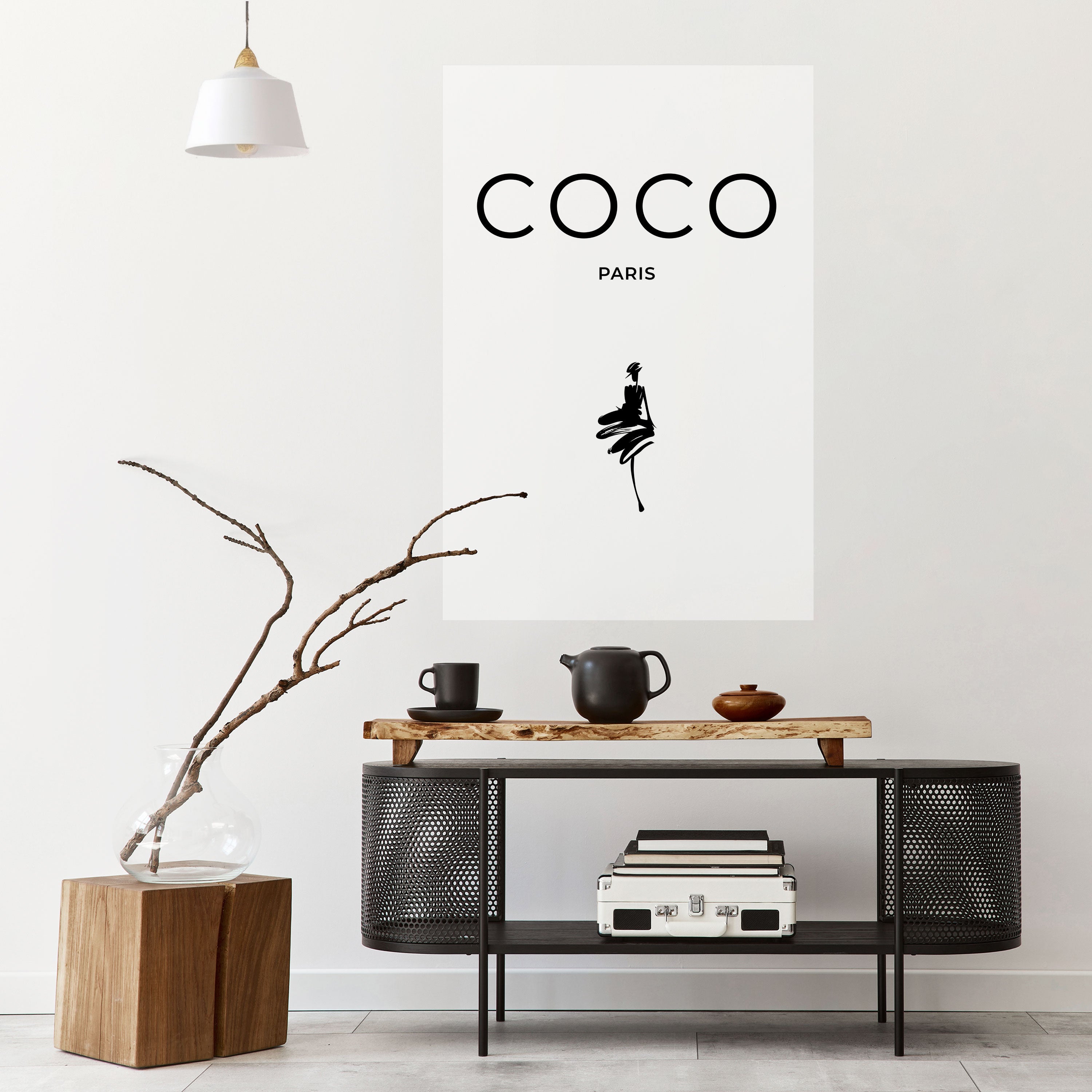 COCO CHANEL - TIMELESS ELEGANCE Naklejka/Plakat pionowy