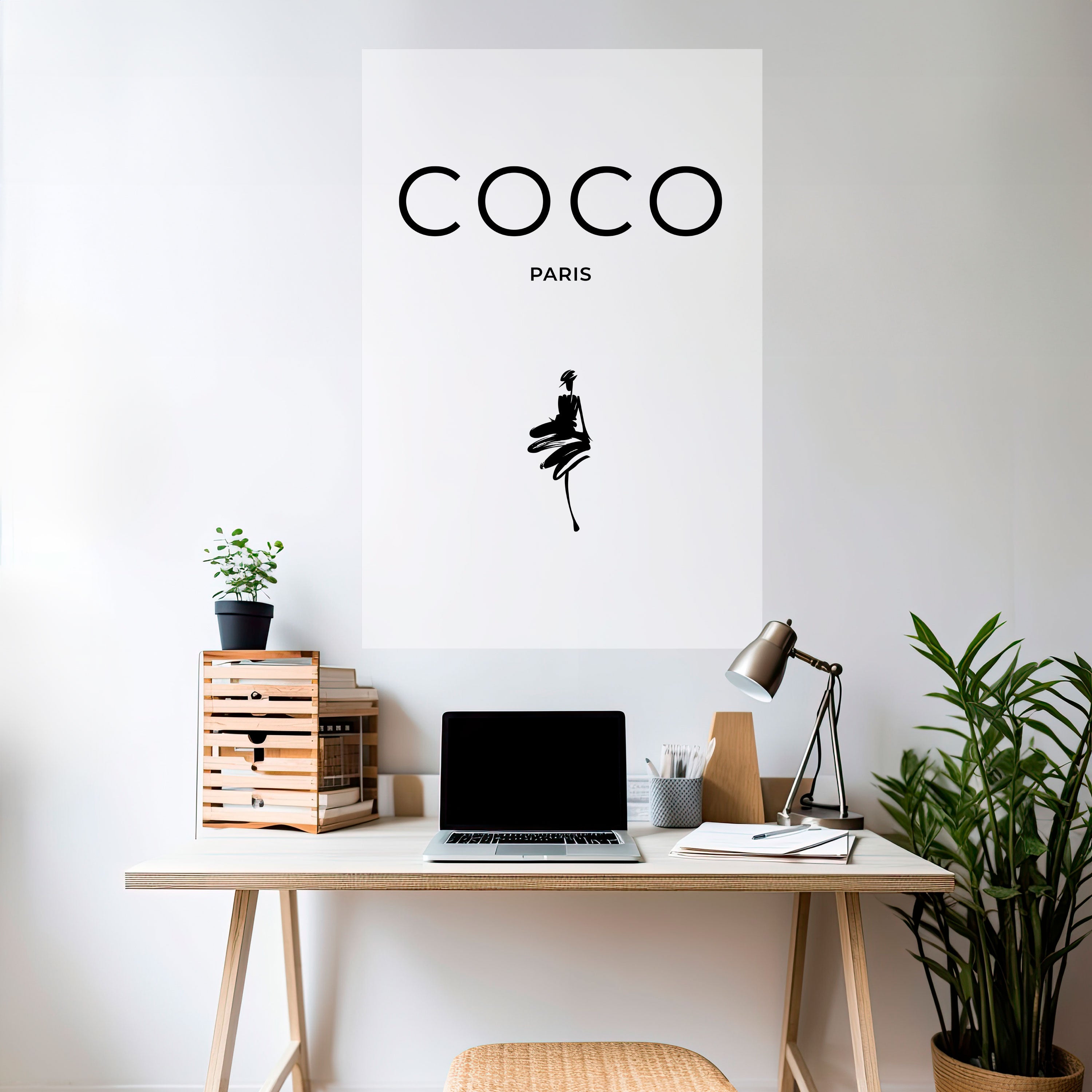 COCO CHANEL - TIMELESS ELEGANCE Naklejka/Plakat pionowy