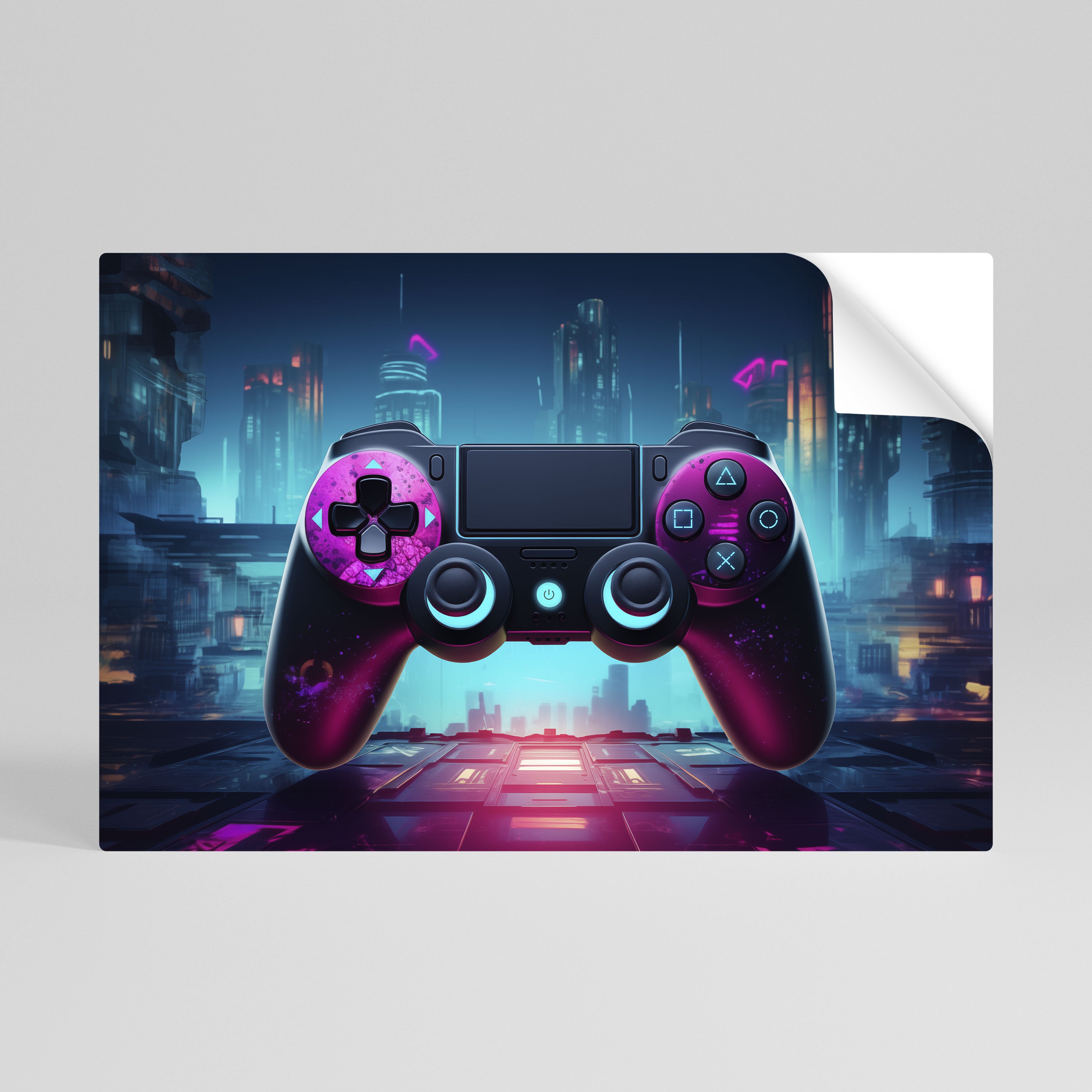 SYNTHWAVE PAD Naklejka/Plakat poziomy