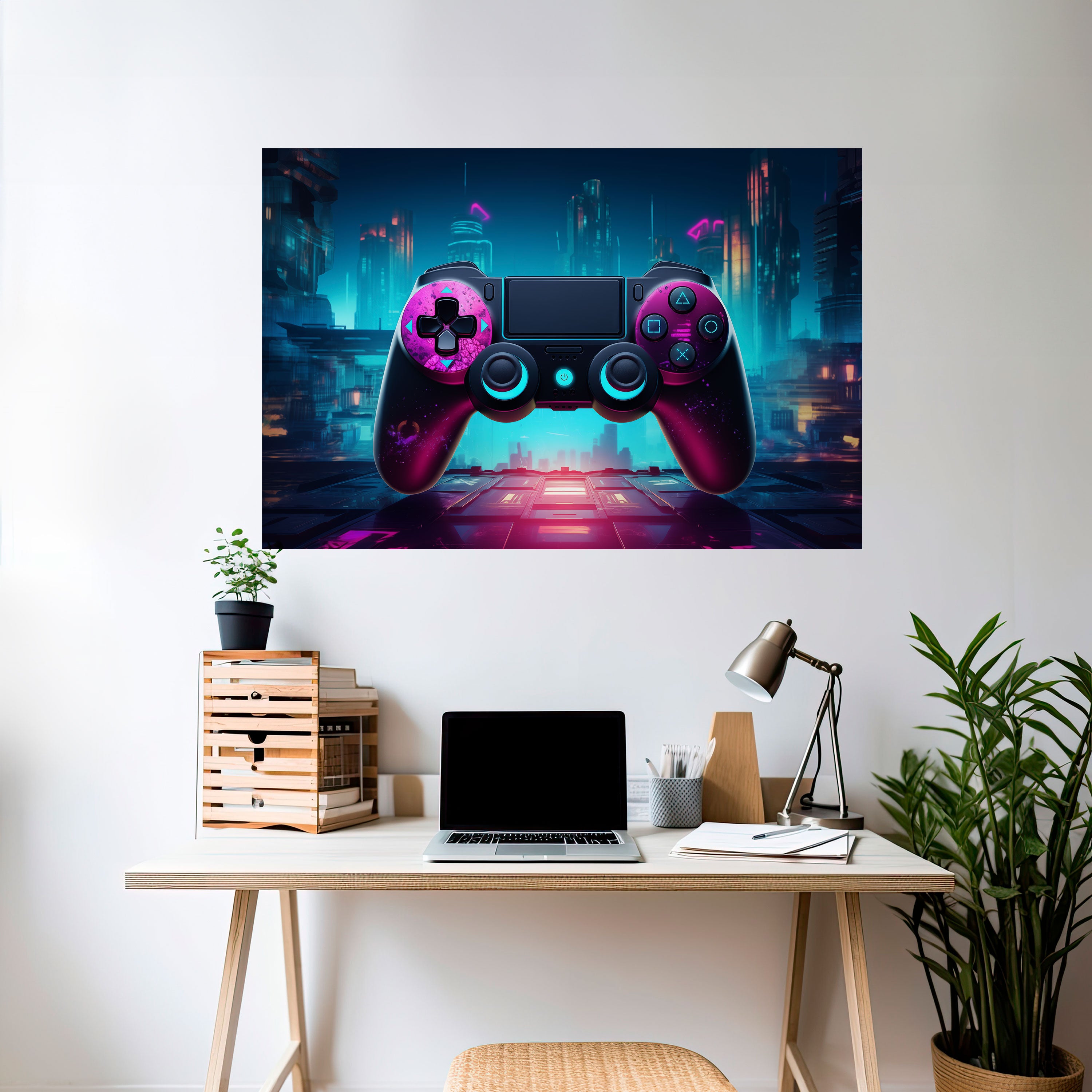 SYNTHWAVE PAD Naklejka/Plakat poziomy