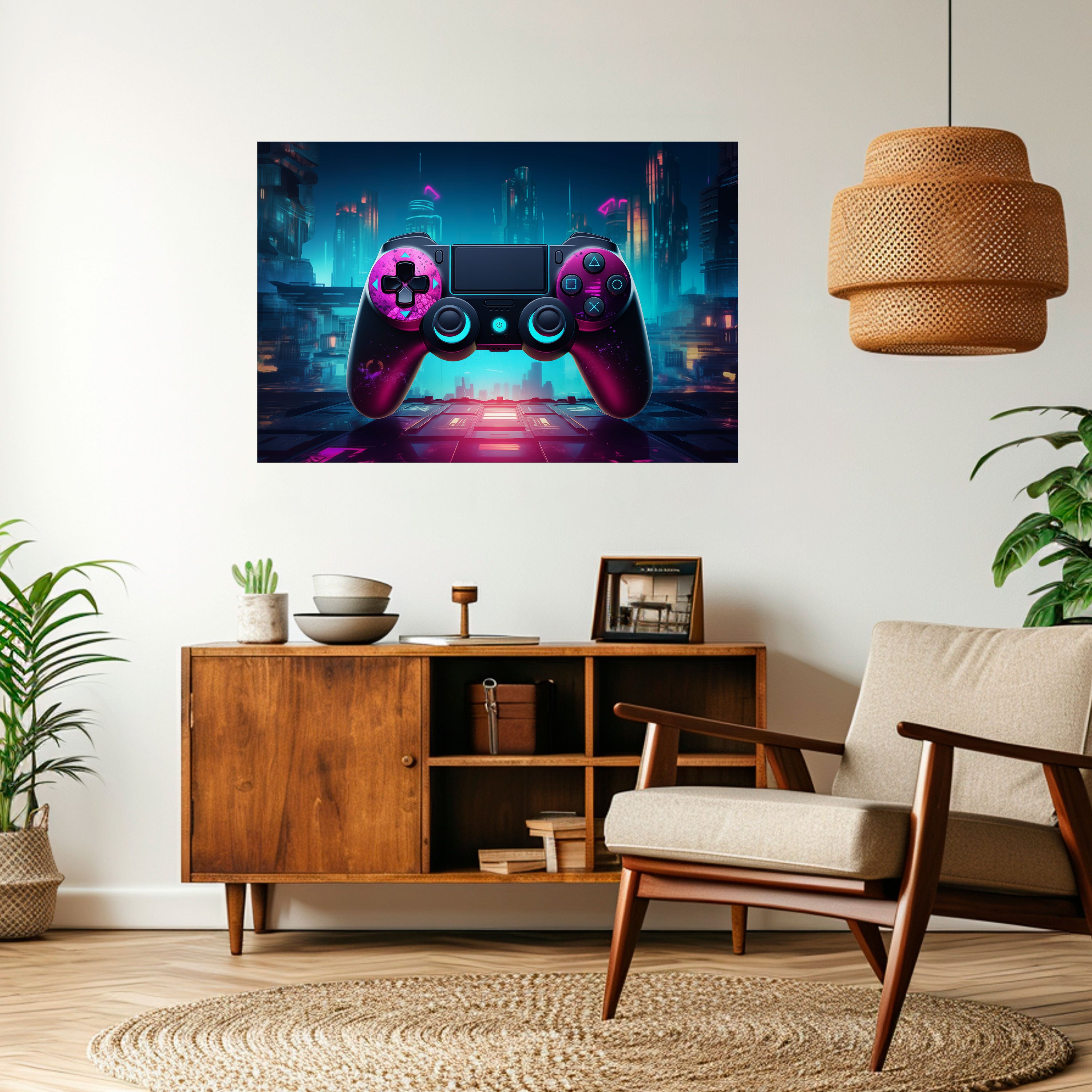 SYNTHWAVE PAD Naklejka/Plakat poziomy