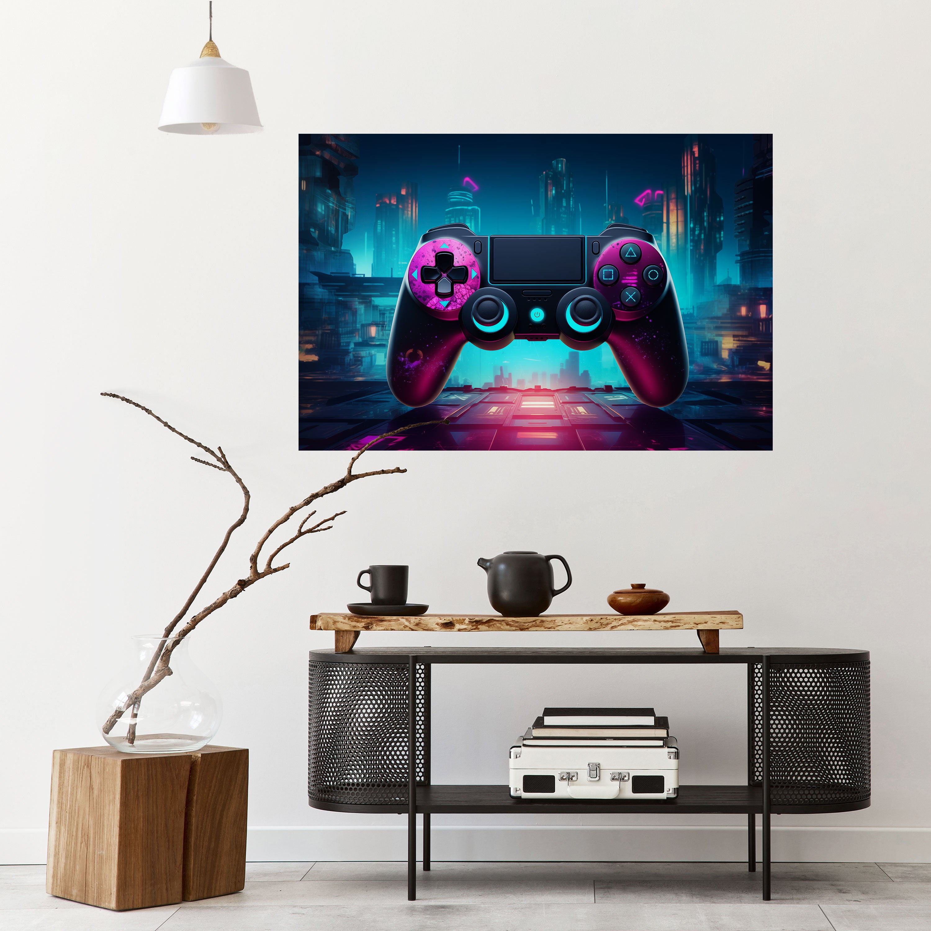 SYNTHWAVE PAD Naklejka/Plakat poziomy